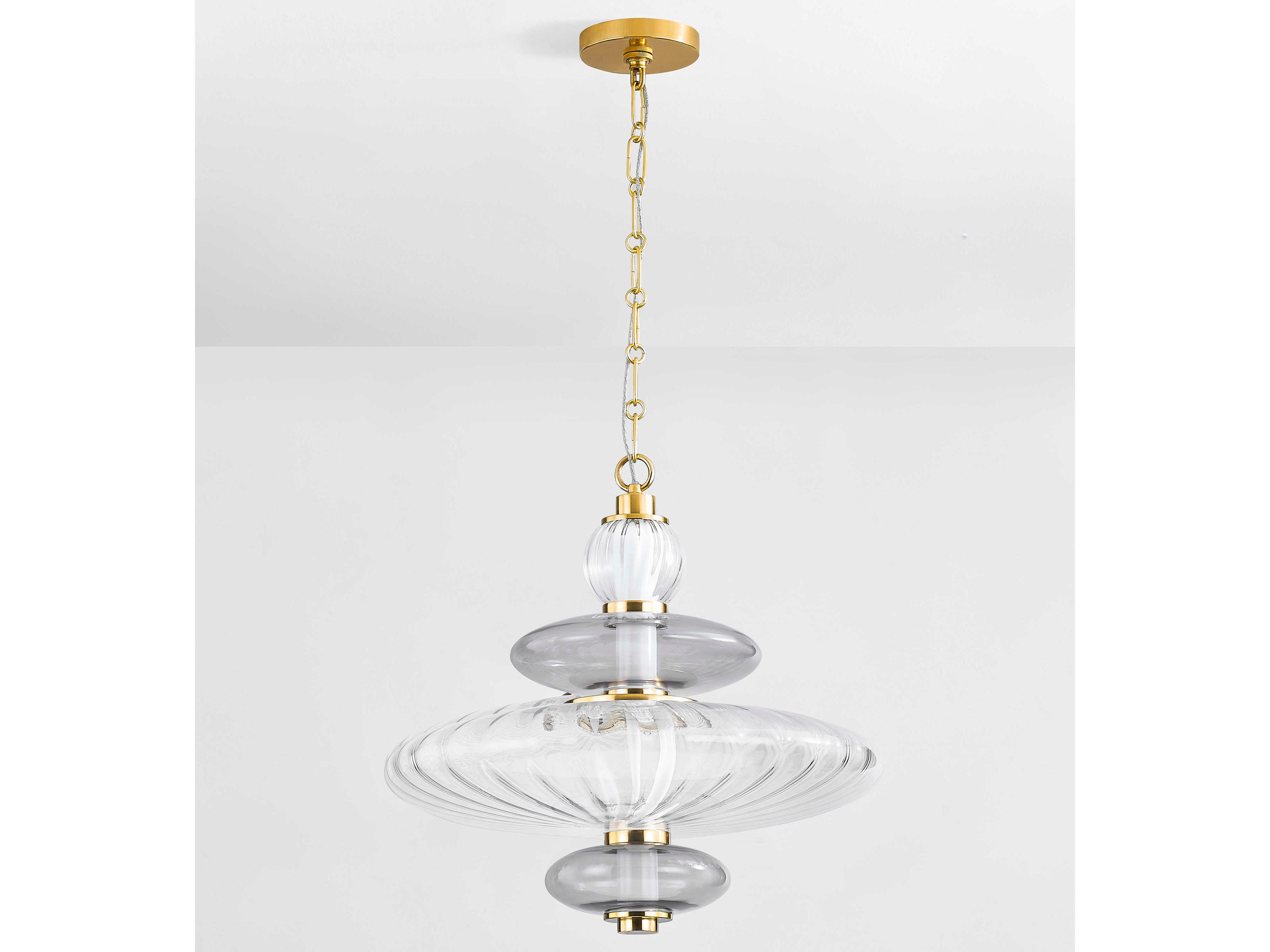 Hudson Valley Williams 1-Light Aged Brass Pendant