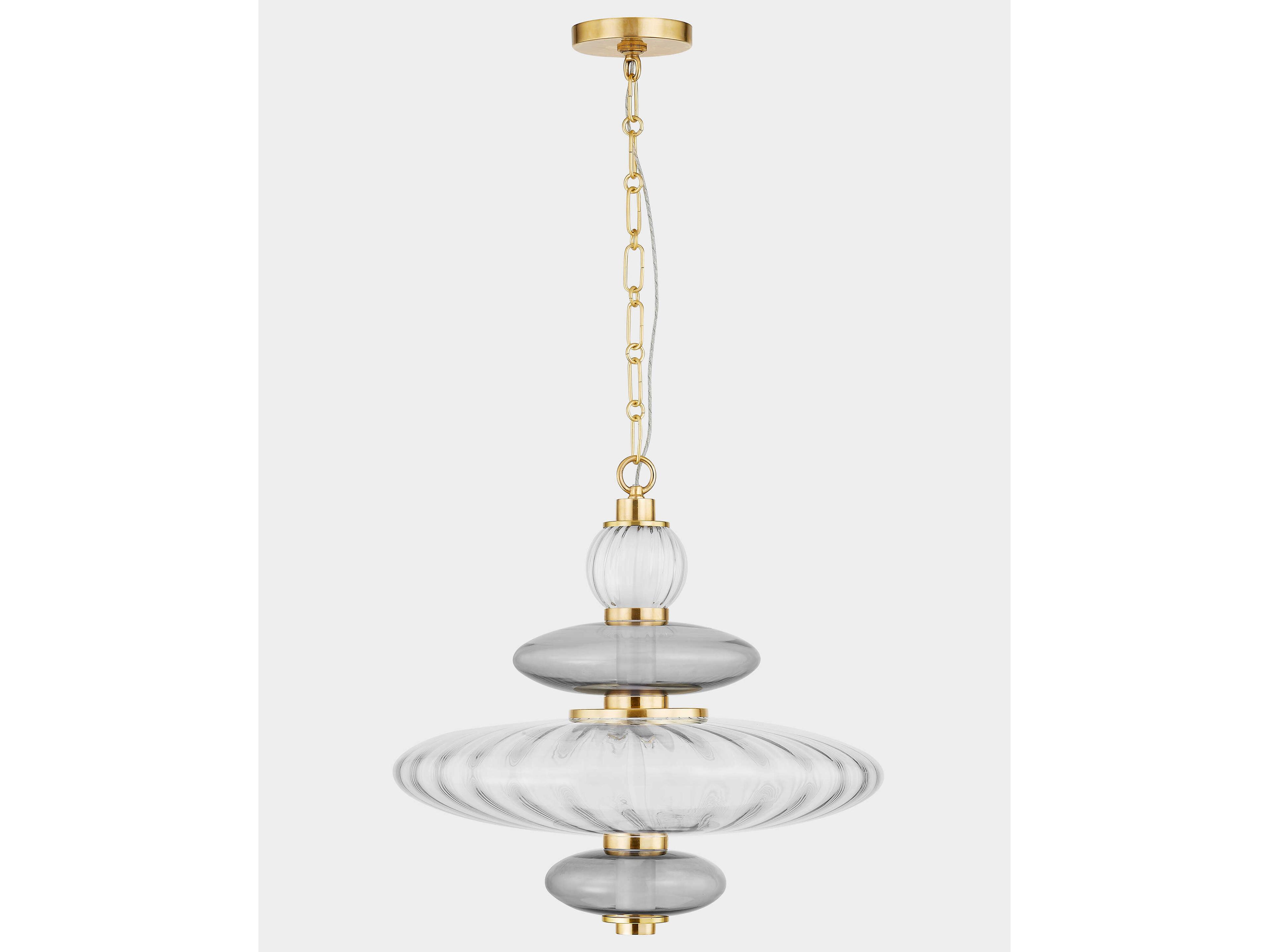 Hudson Valley Williams 1-Light Aged Brass Pendant
