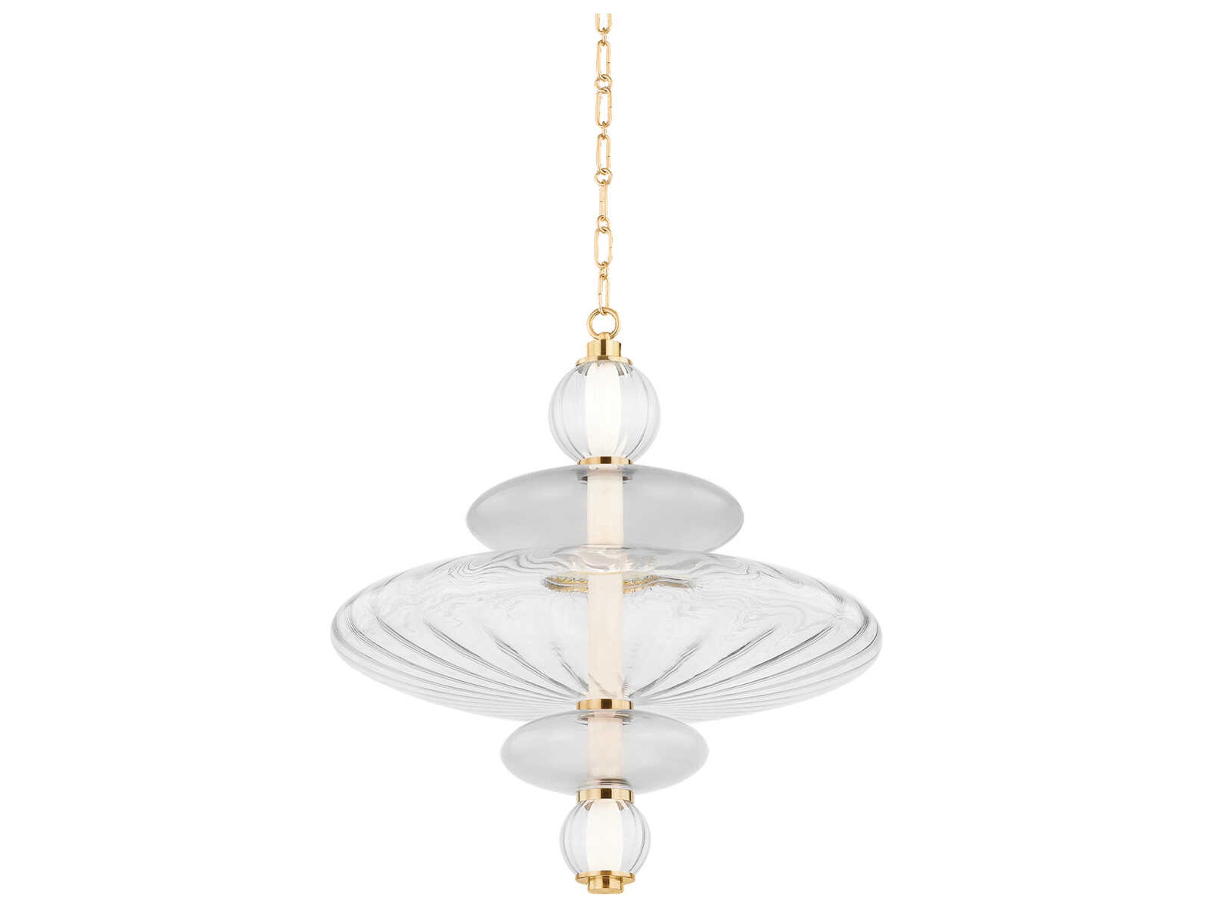 Williams 1-Light Aged Brass Pendant
