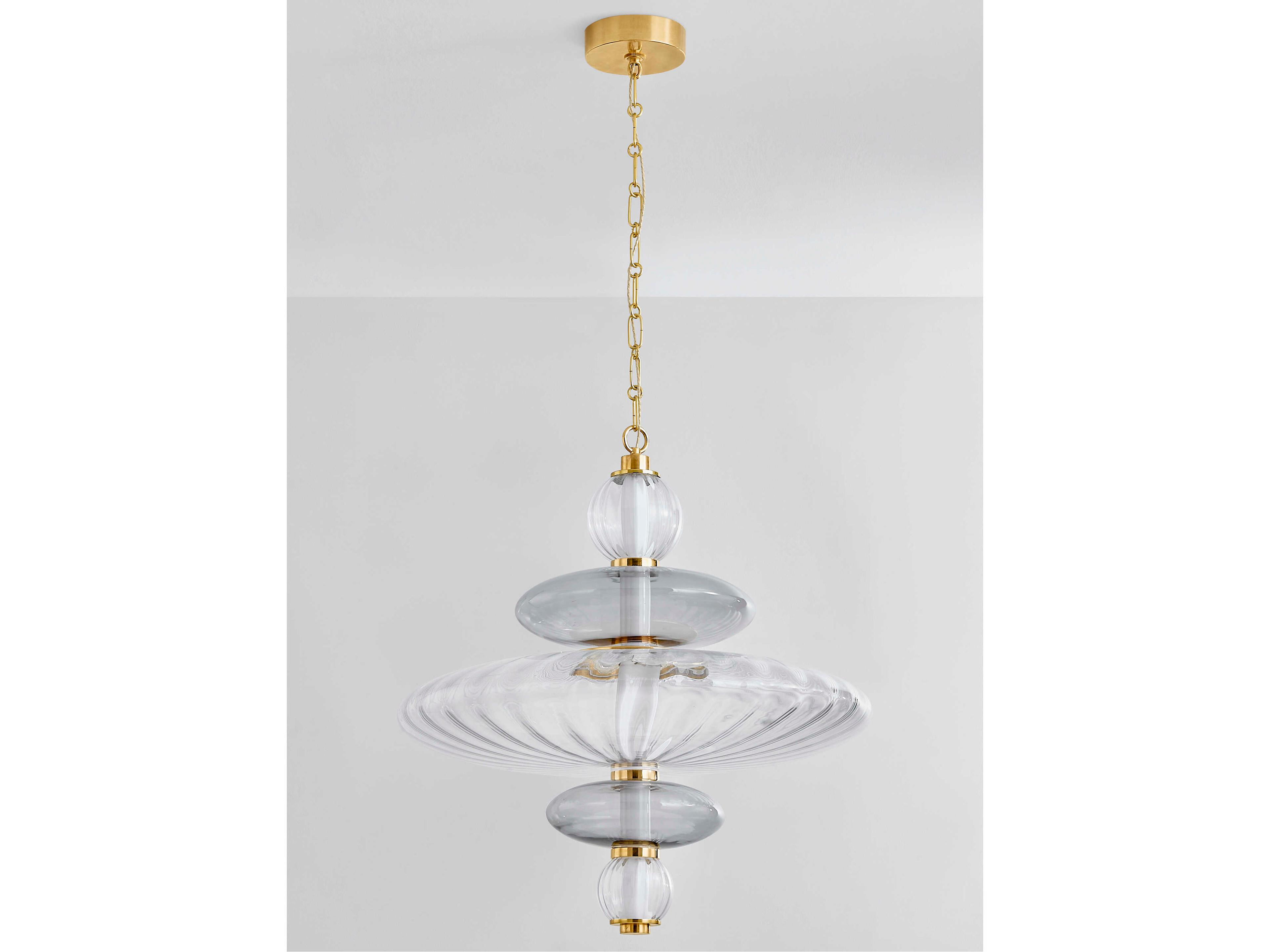 Hudson Valley Williams 1-Light Aged Brass Pendant