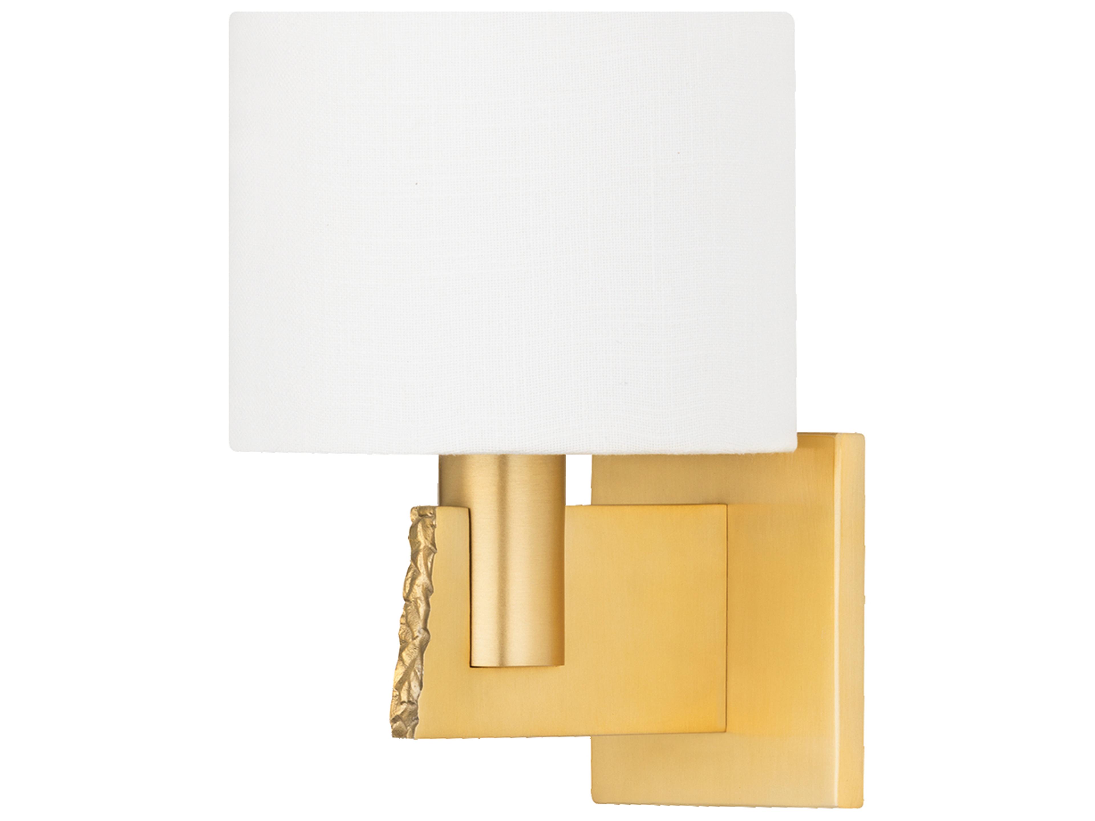 Hudson Valley Brampton 1-Light Aged Brass Wall Sconce