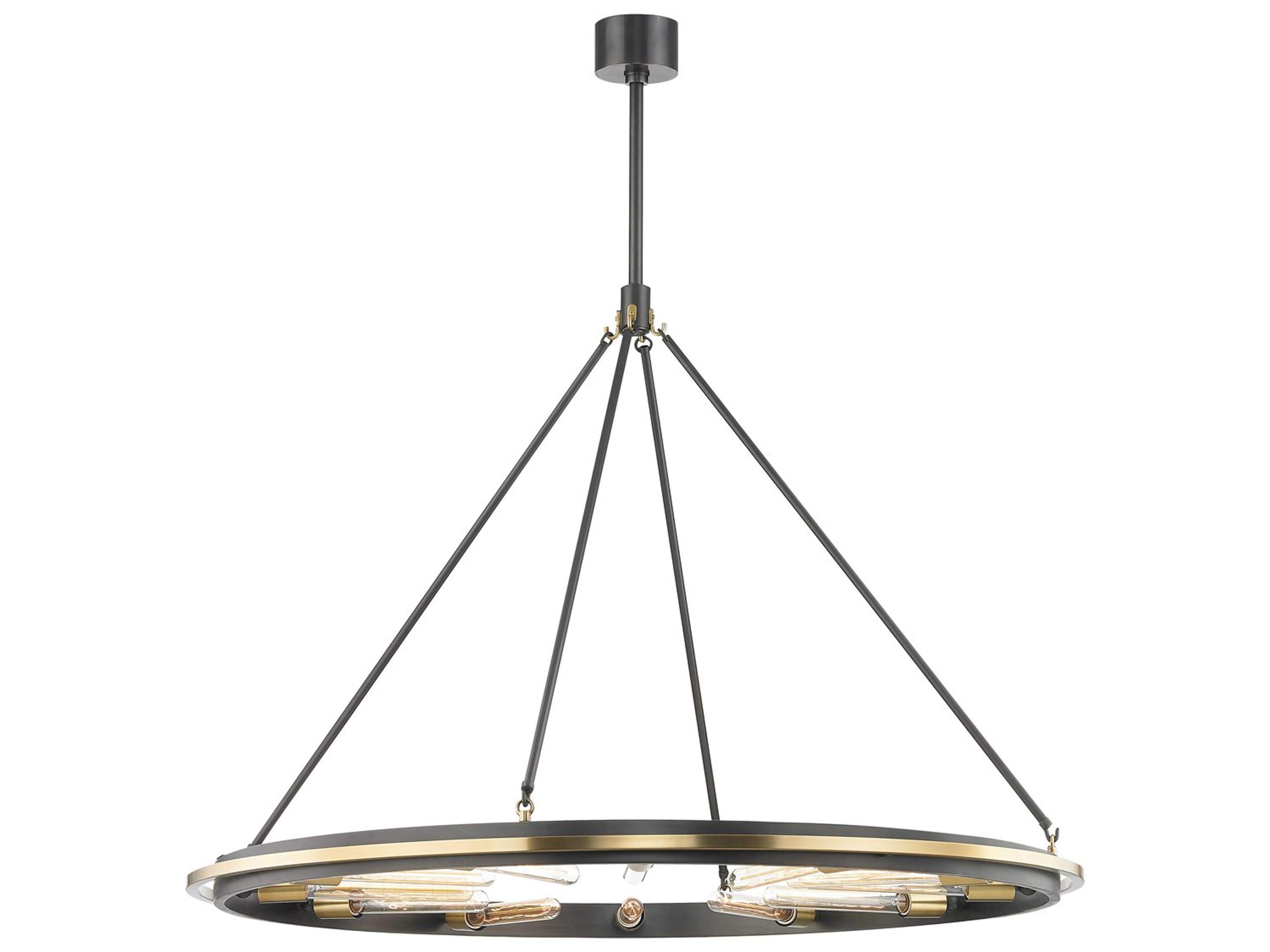 Hudson Valley Chambers 12-Light Aged Old Bronze Round Chandelier