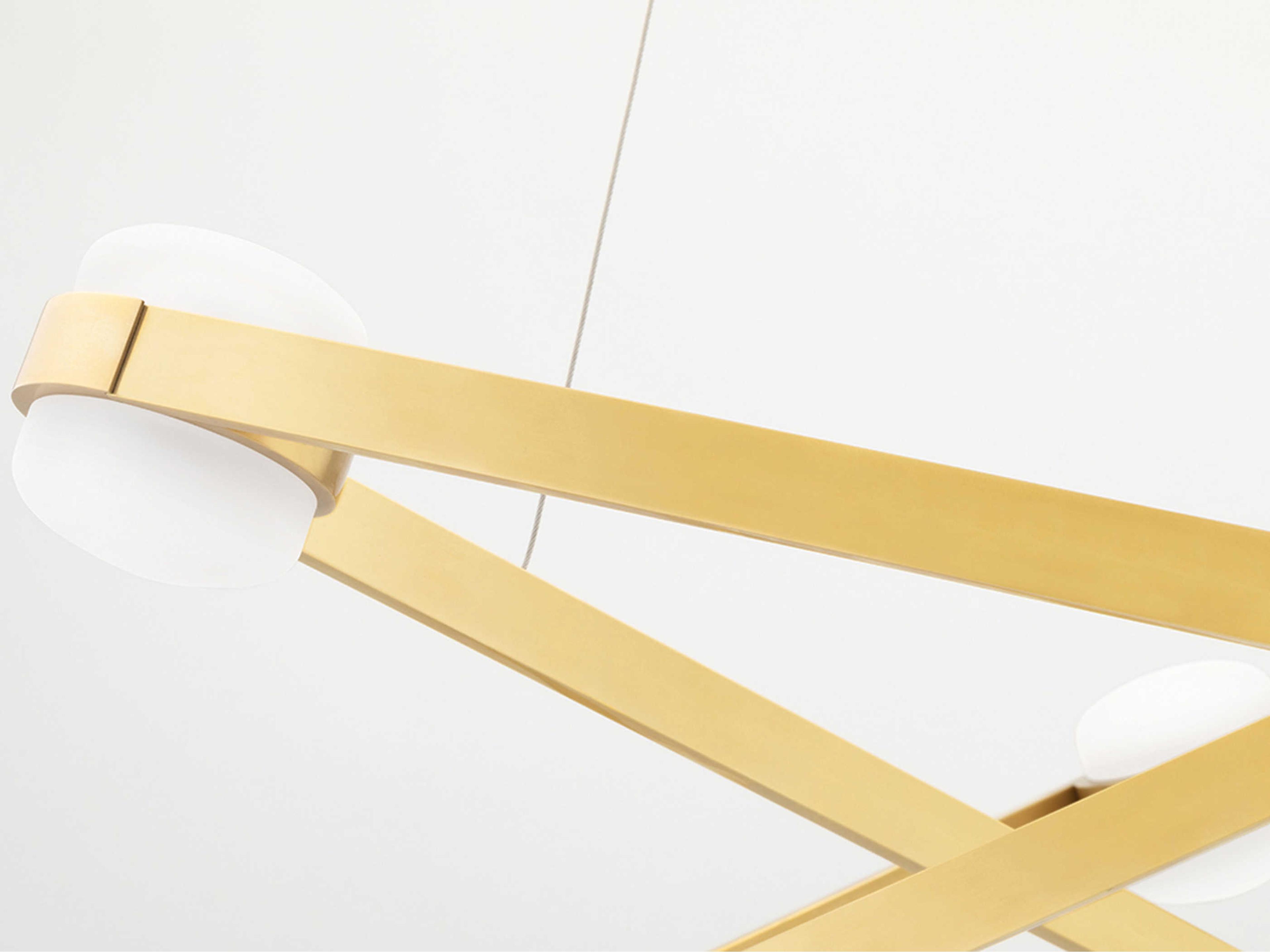 Hudson Valley Orbit 12-Light Aged Brass LED Candelabra Geometric Sputnik Chandelier