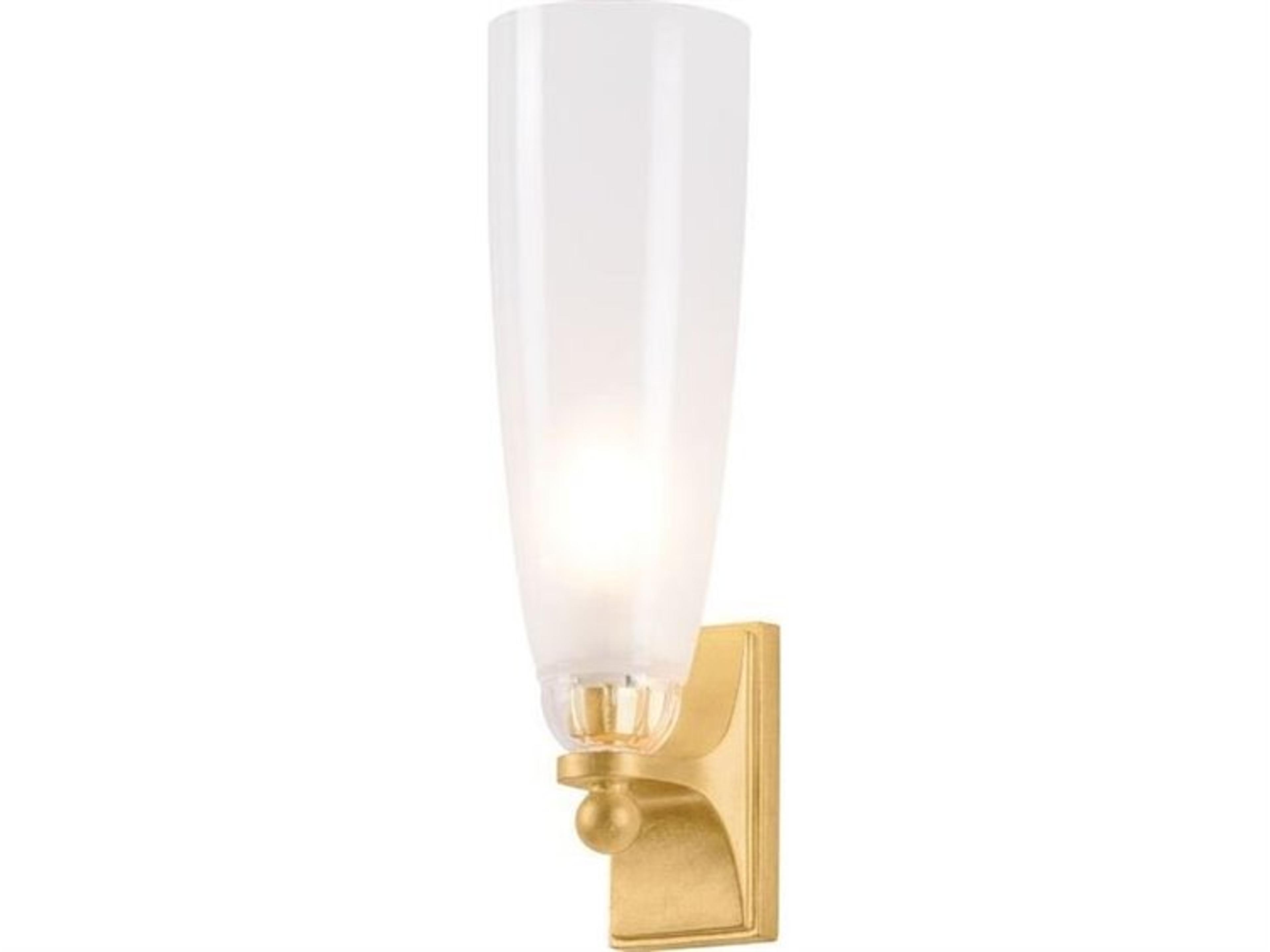 Ravenswood 1-Light Vintage Gold Leaf Wall Sconce
