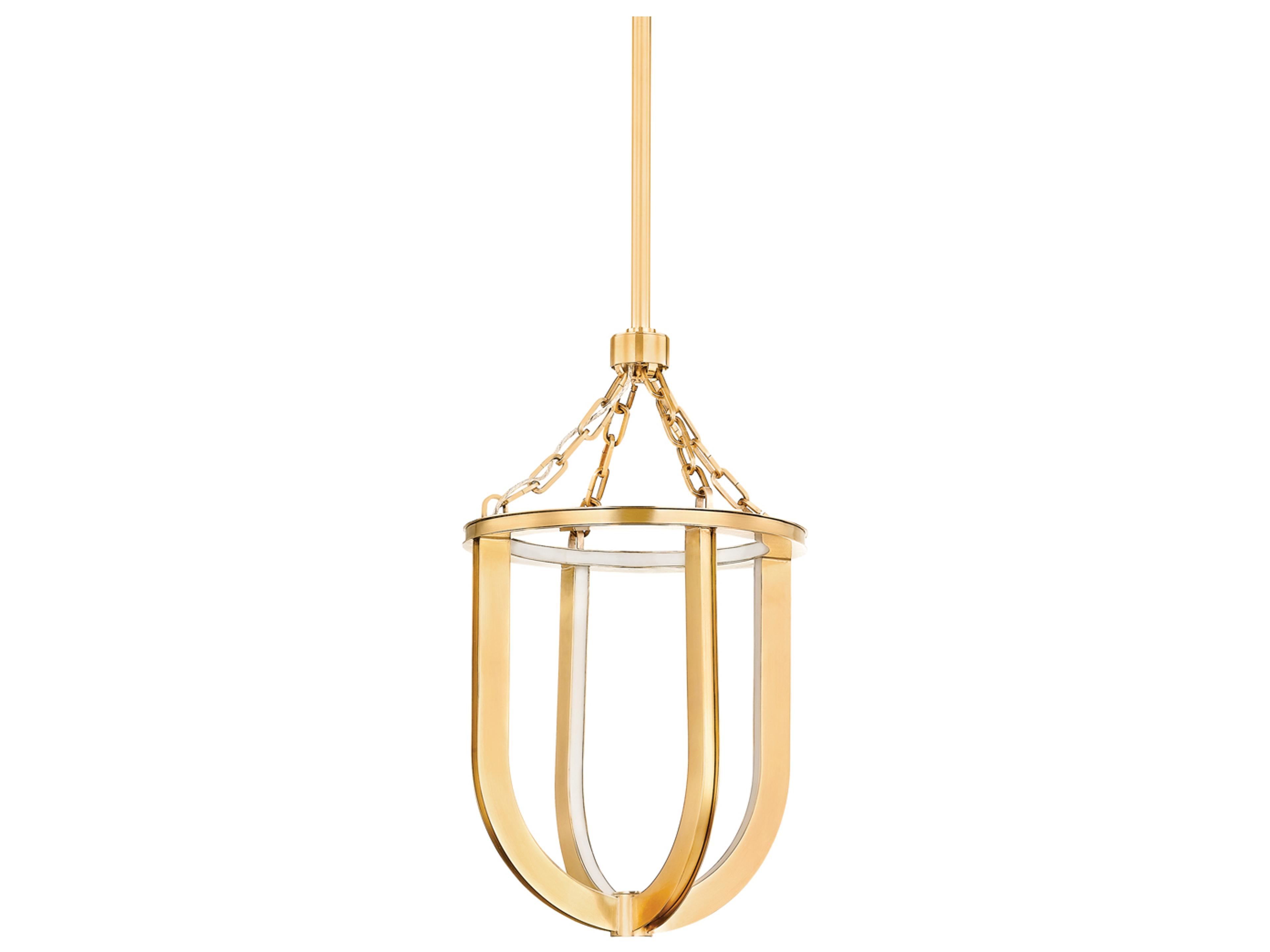 Tournu 1-Light Aged Brass Geometric Mini Pendant