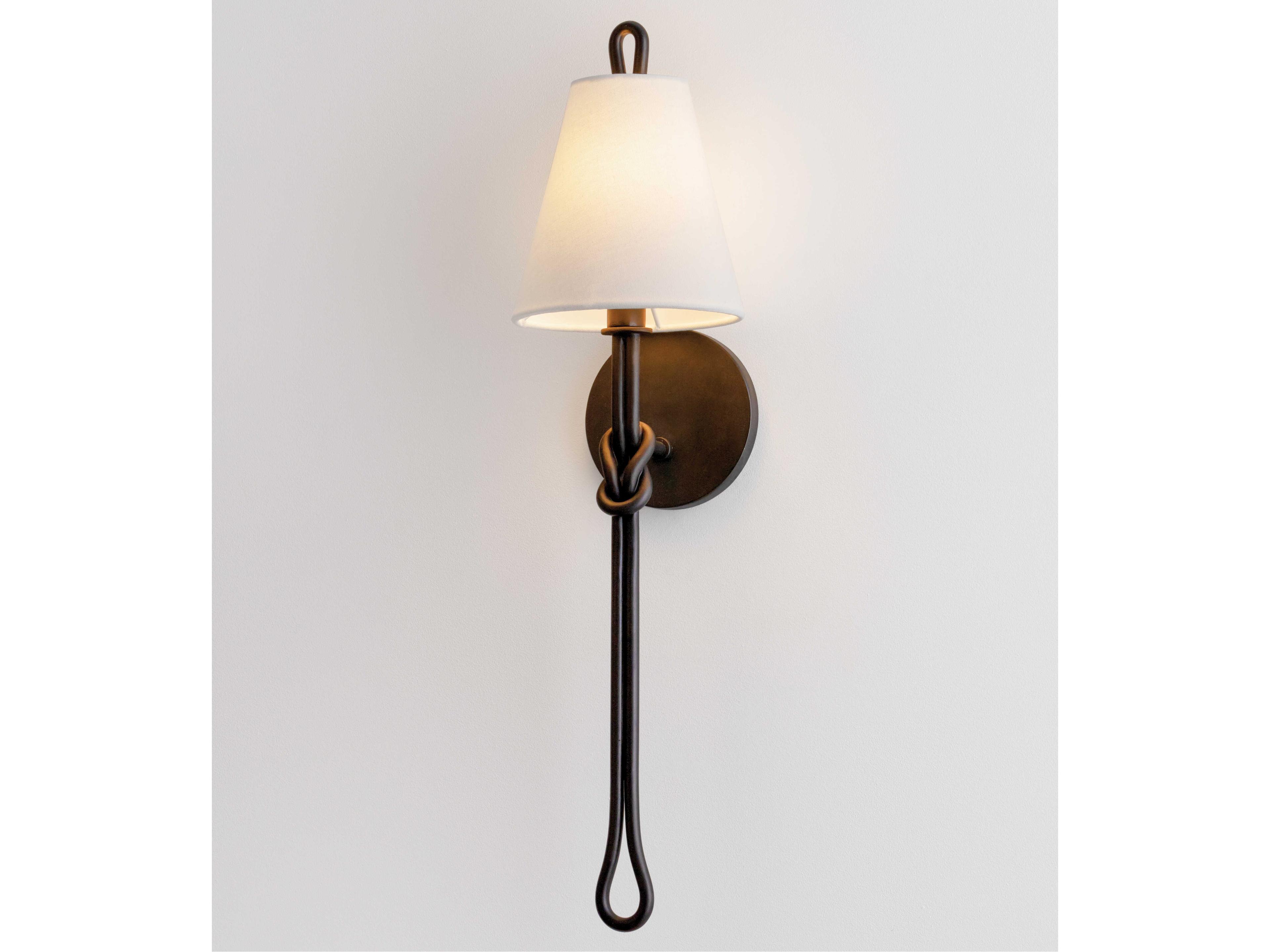 Hudson Valley Alburgh 1-Light Aged Iron Black Wall Sconce