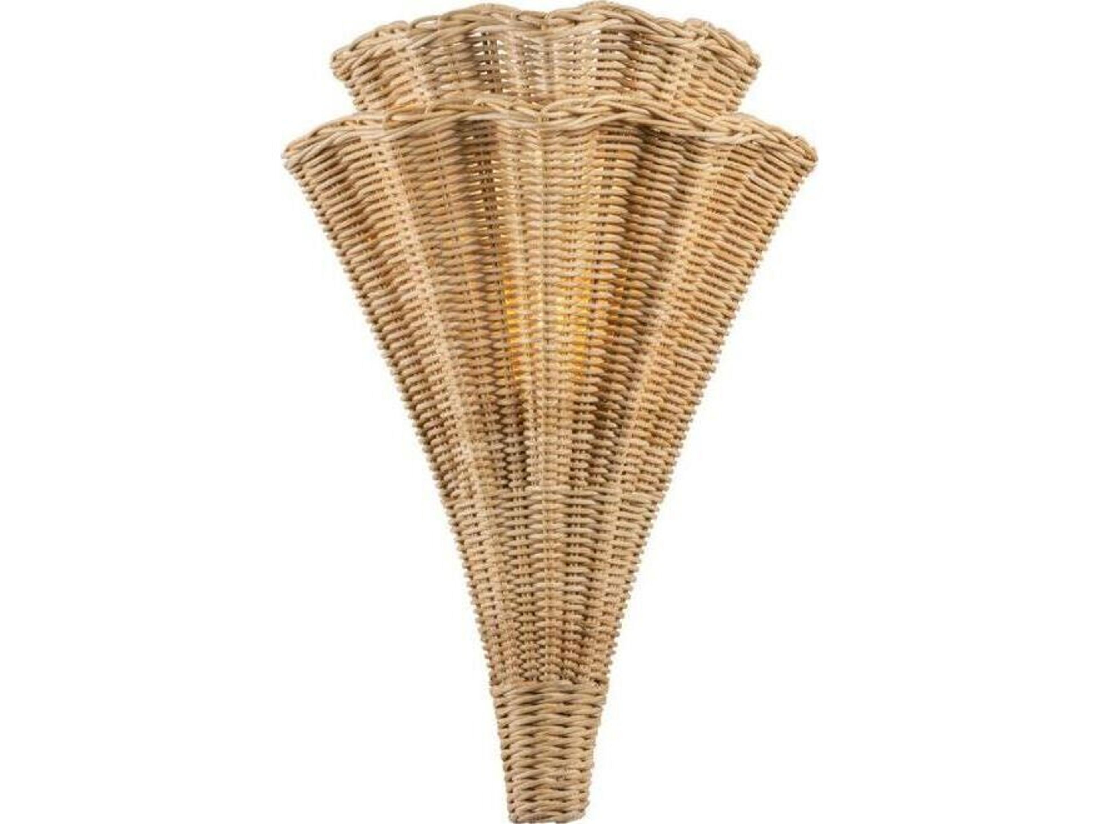 Arverne 2-Light Vintage Gold Leaf Wall Sconce