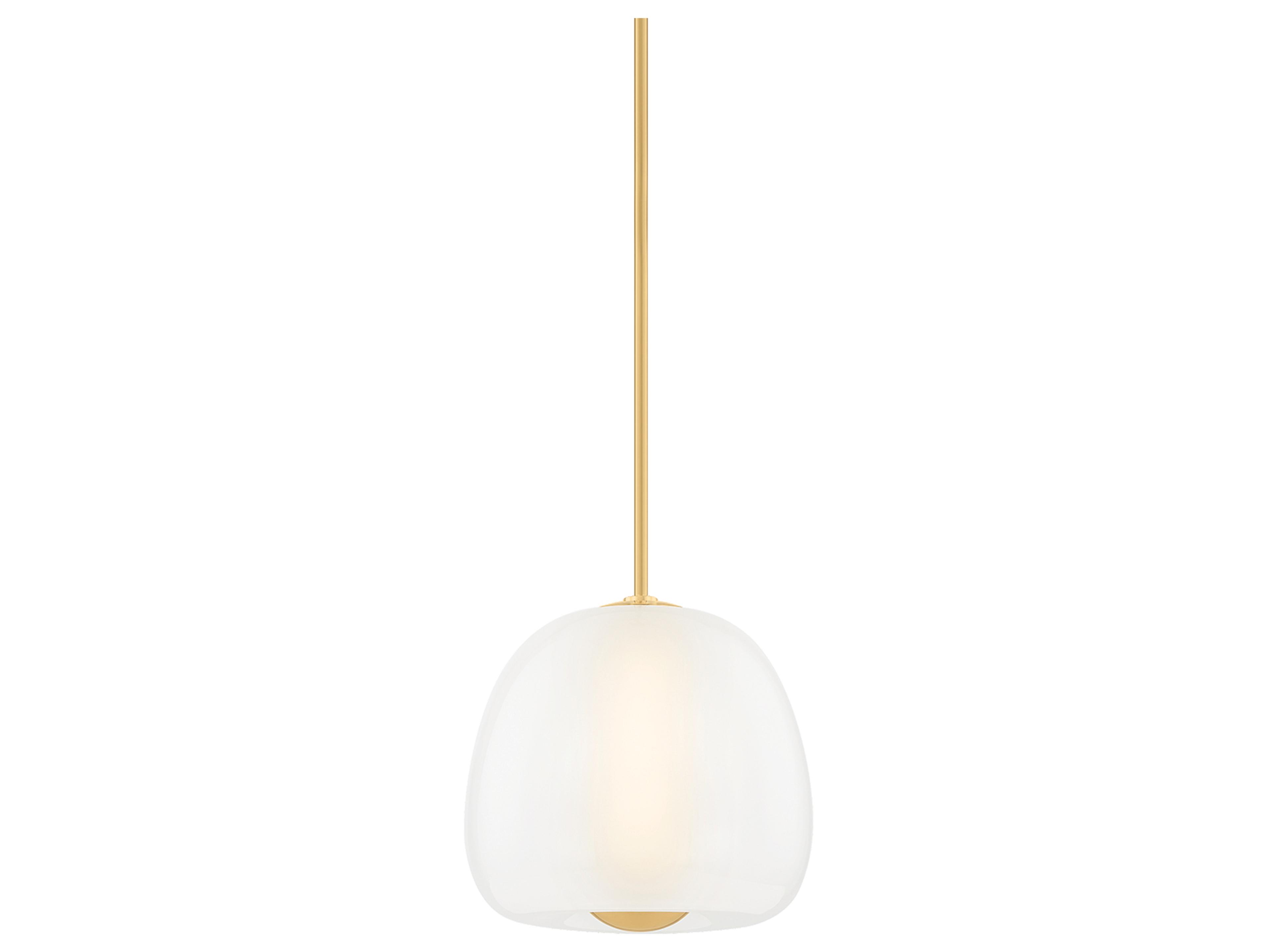 Scranton 1-Light Aged Brass Pendant