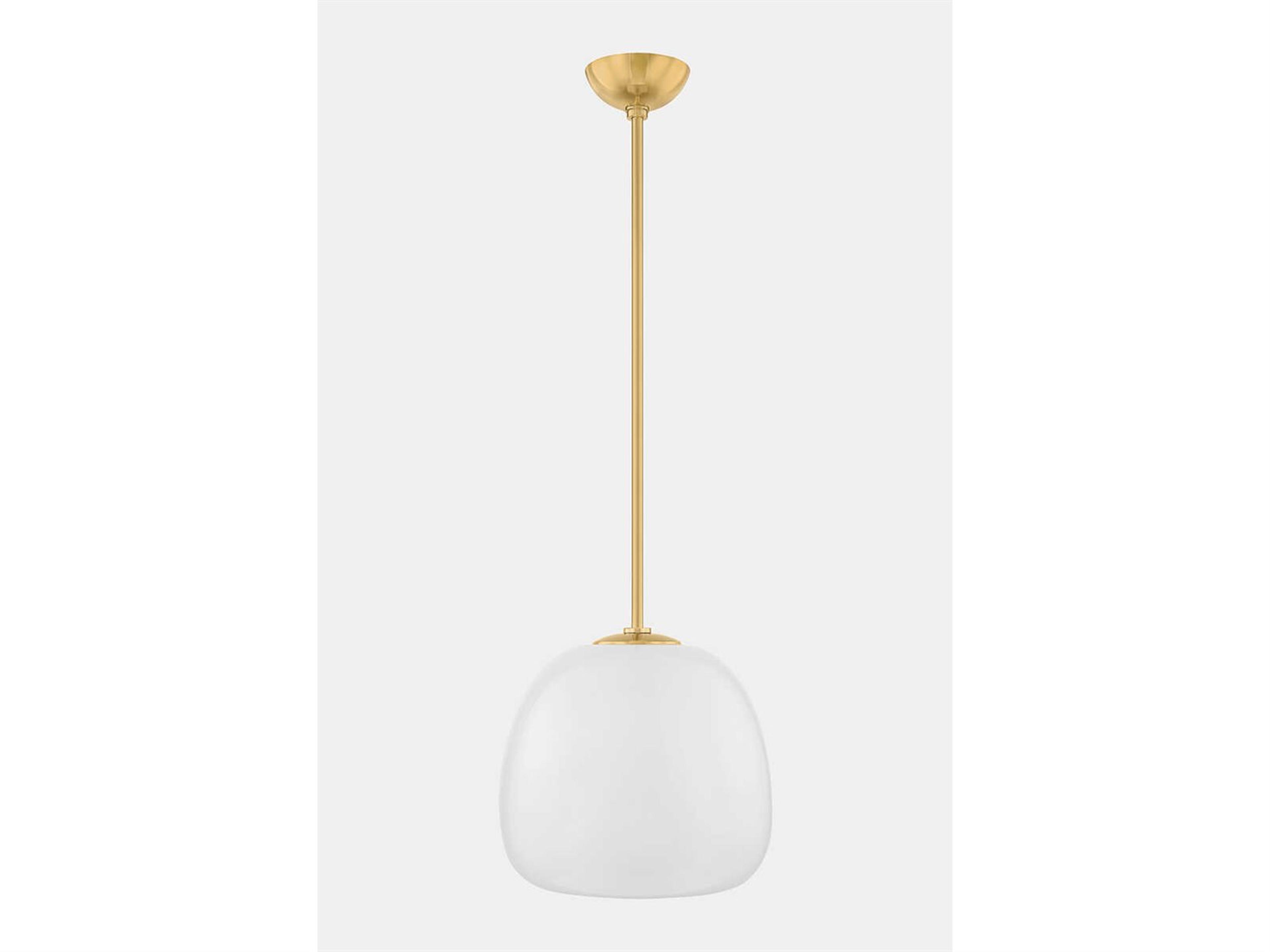 Hudson Valley Scranton 1-Light Aged Brass Pendant