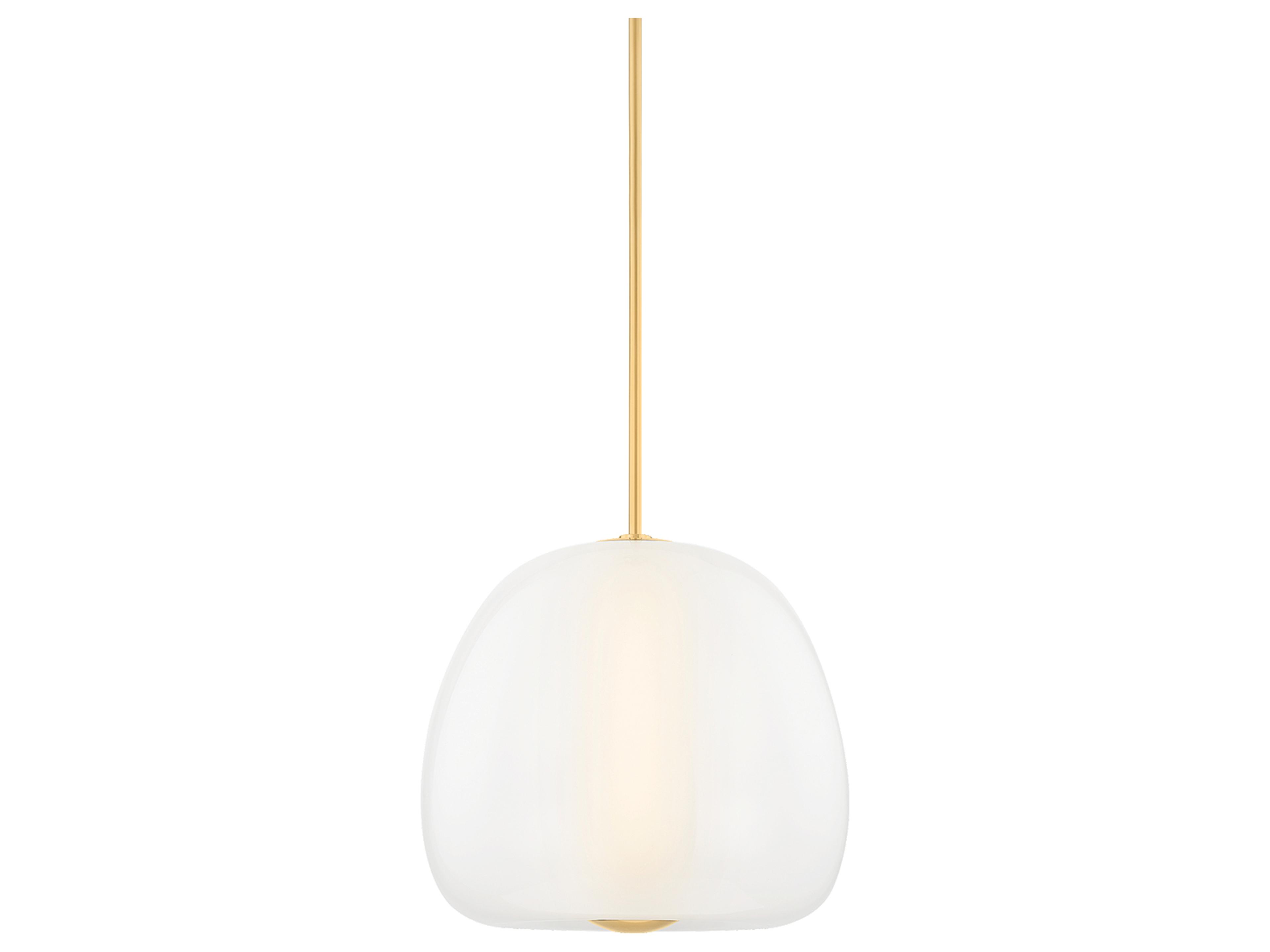 Scranton 1-Light Aged Brass Pendant
