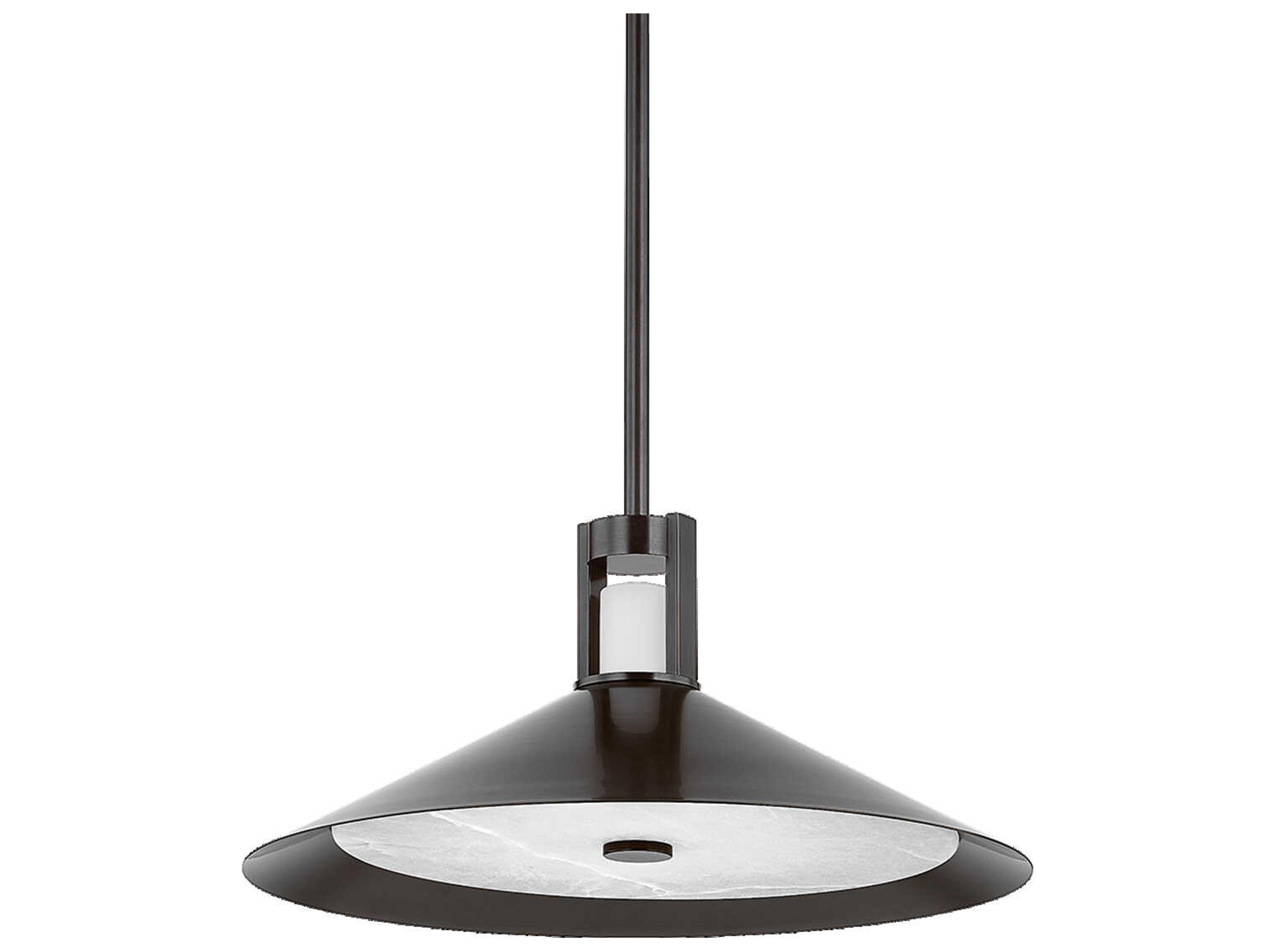 Hudson Valley Clermont 2-Light Distressed Bronze Pendant