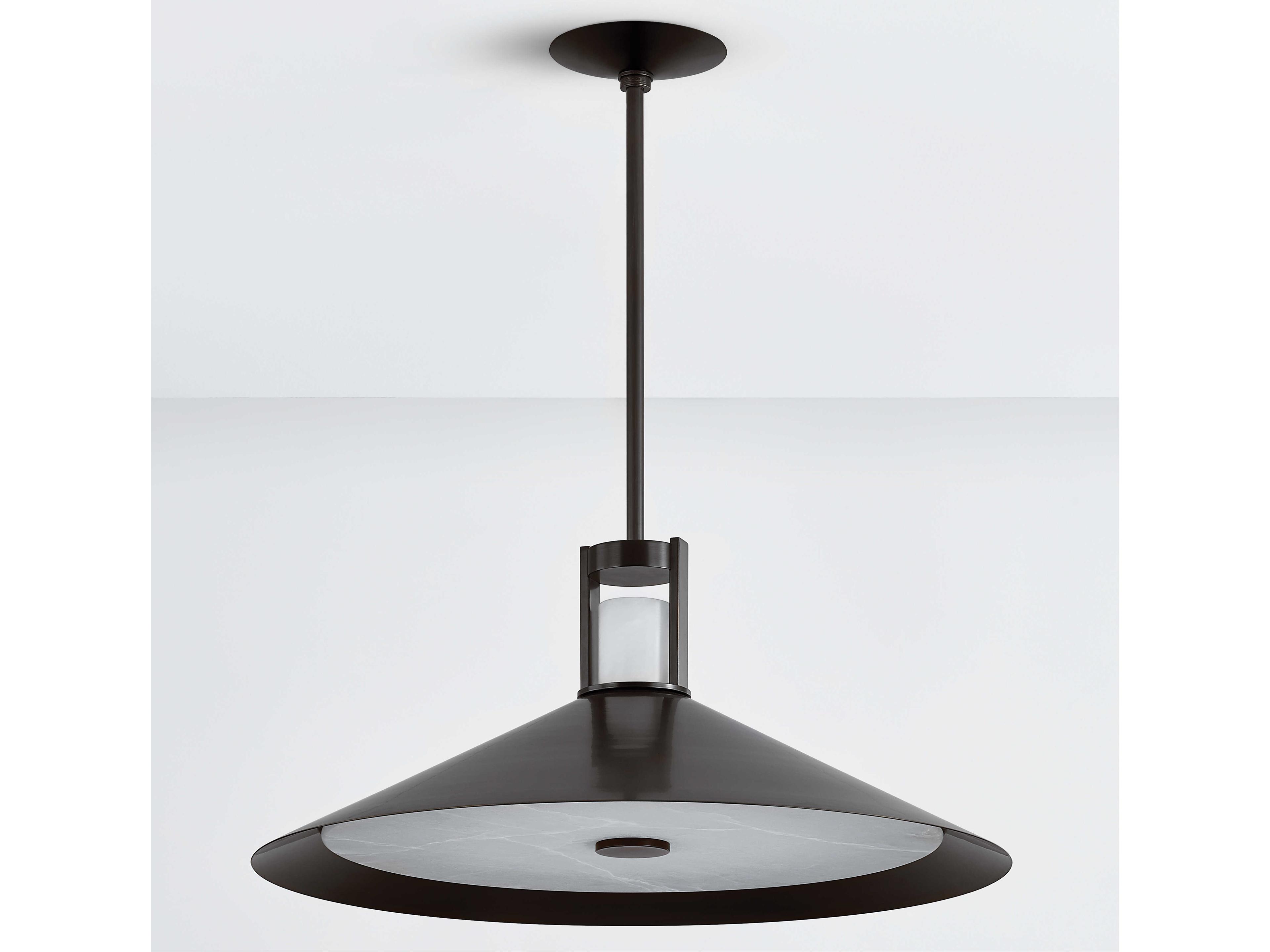 Hudson Valley Clermont 2-Light Distressed Bronze Pendant