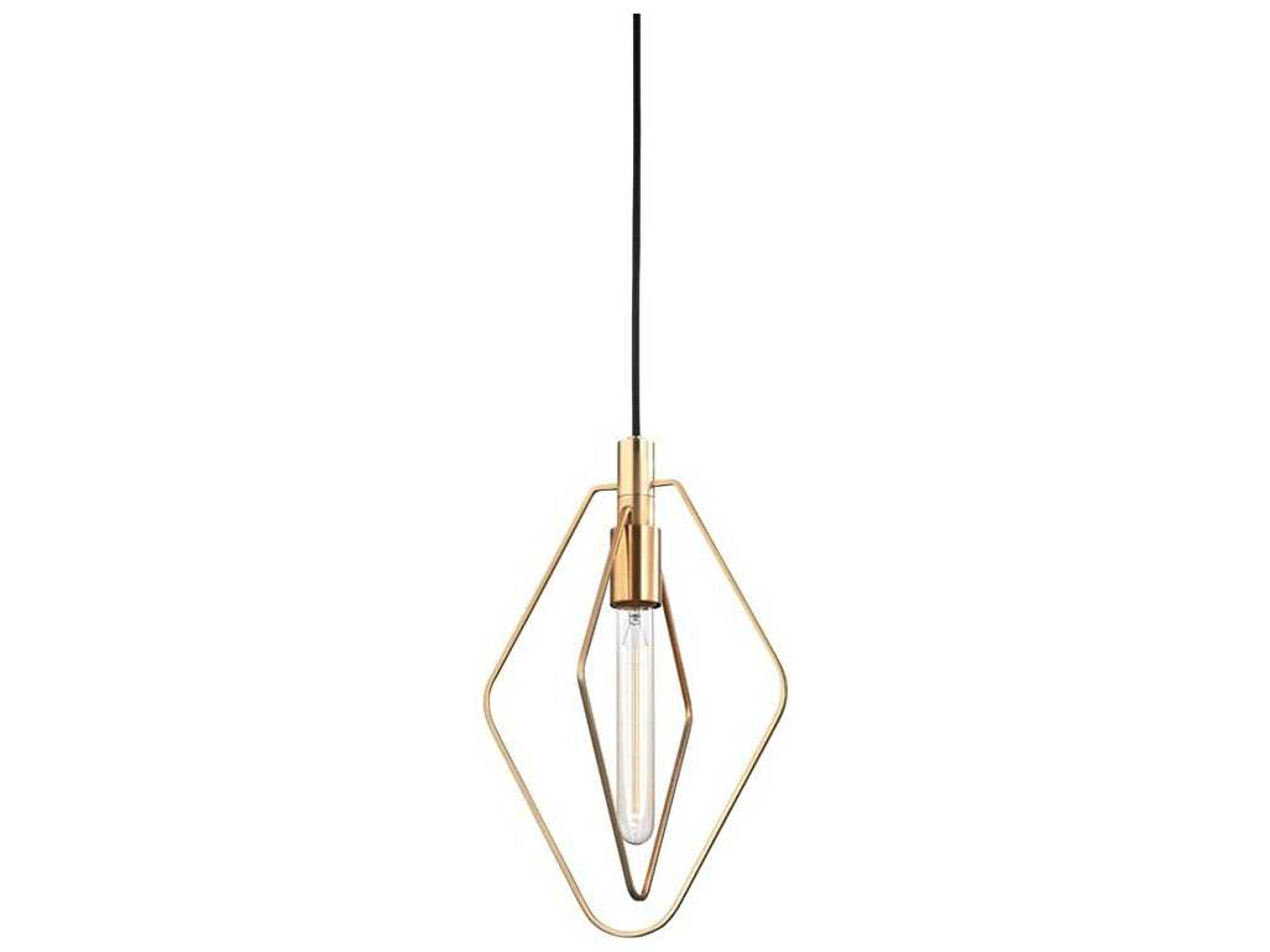 Hudson Valley Masonville 1-Light Aged Brass Mini Pendant
