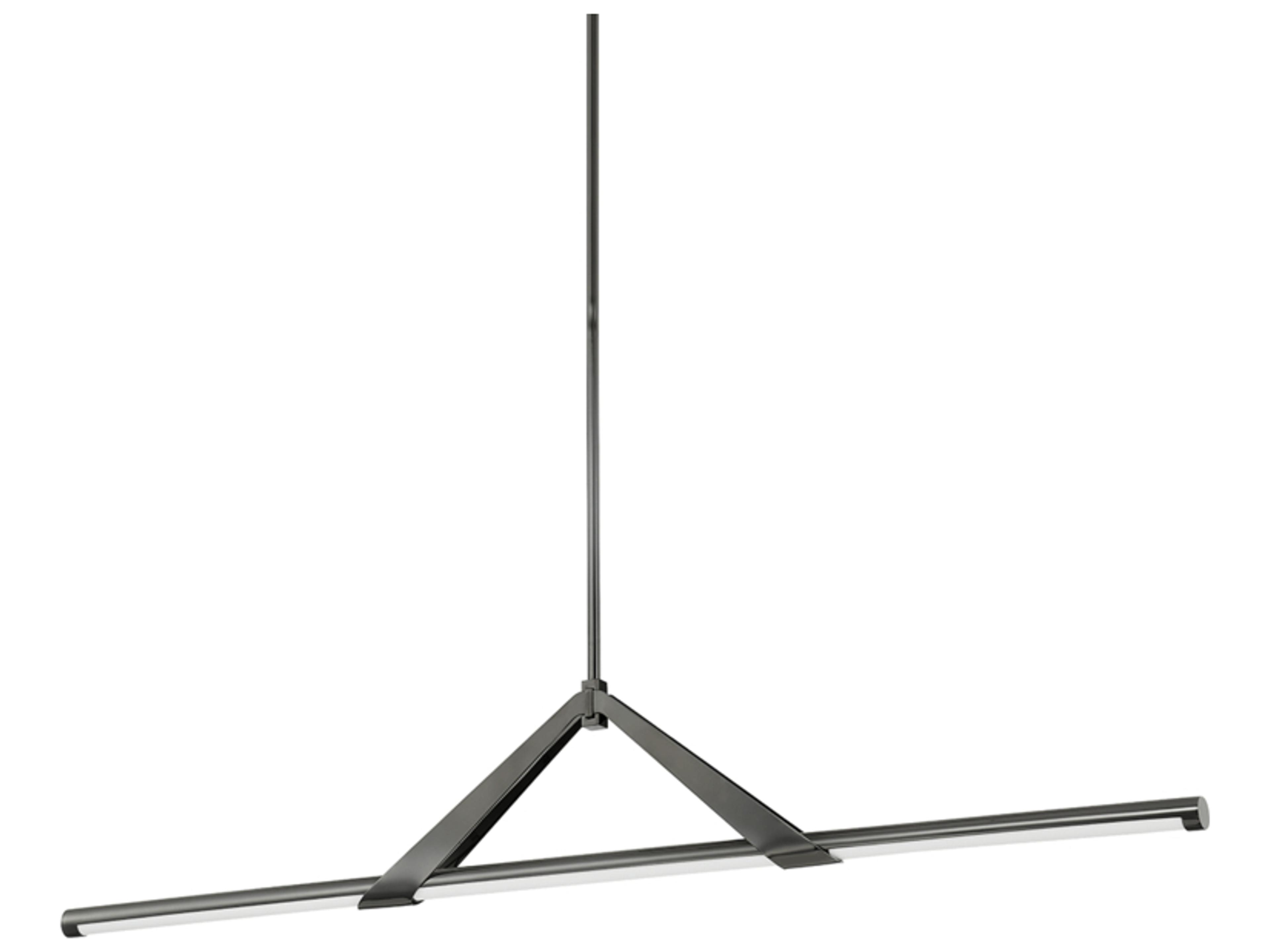 Jonas 1-Light Black Nickel LED Linear Island Pendant