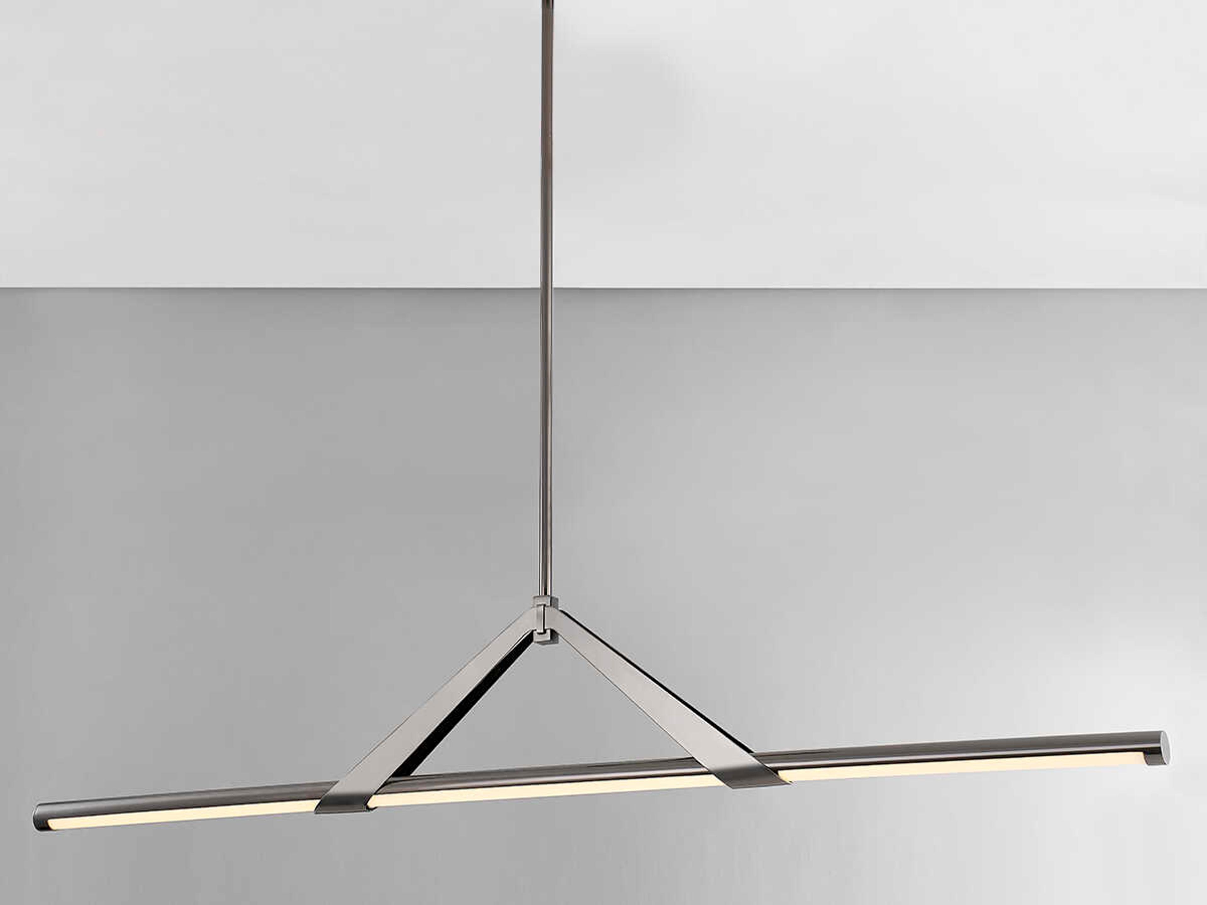 Hudson Valley Jonas 1-Light Black Nickel LED Linear Island Pendant