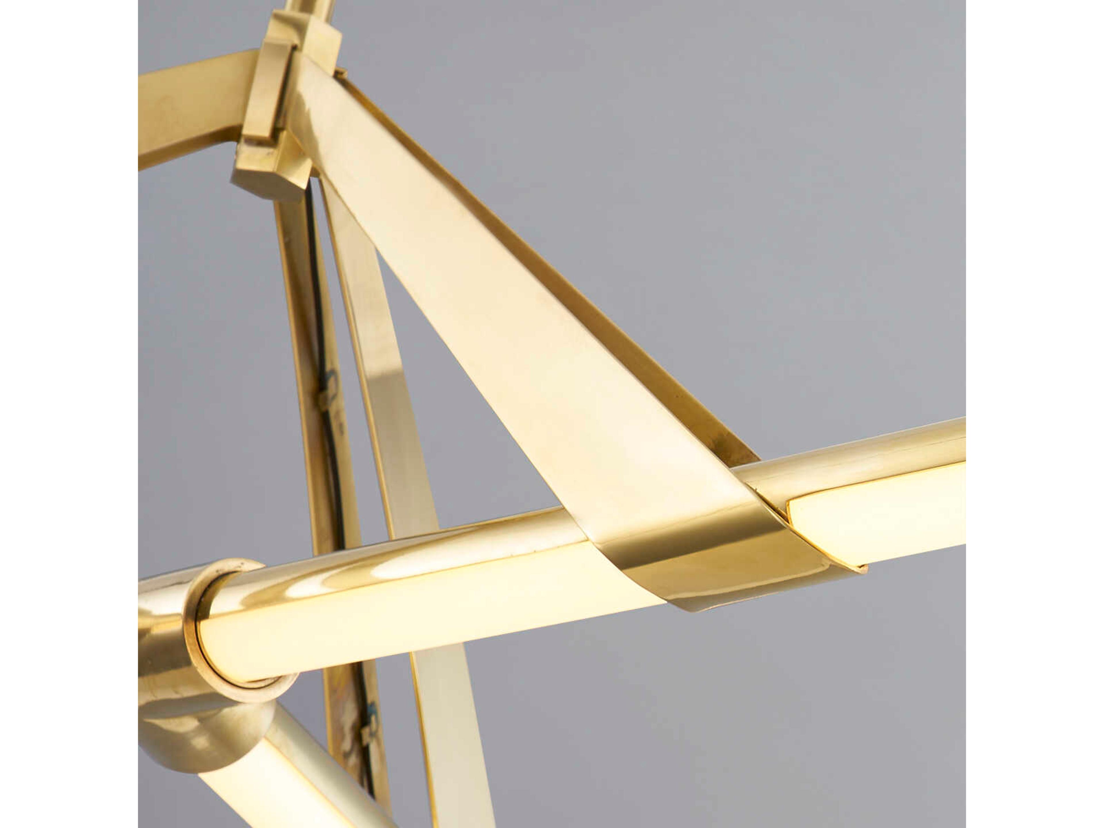 Hudson Valley Jonas 3-Light Aged Brass LED Linear Pendant