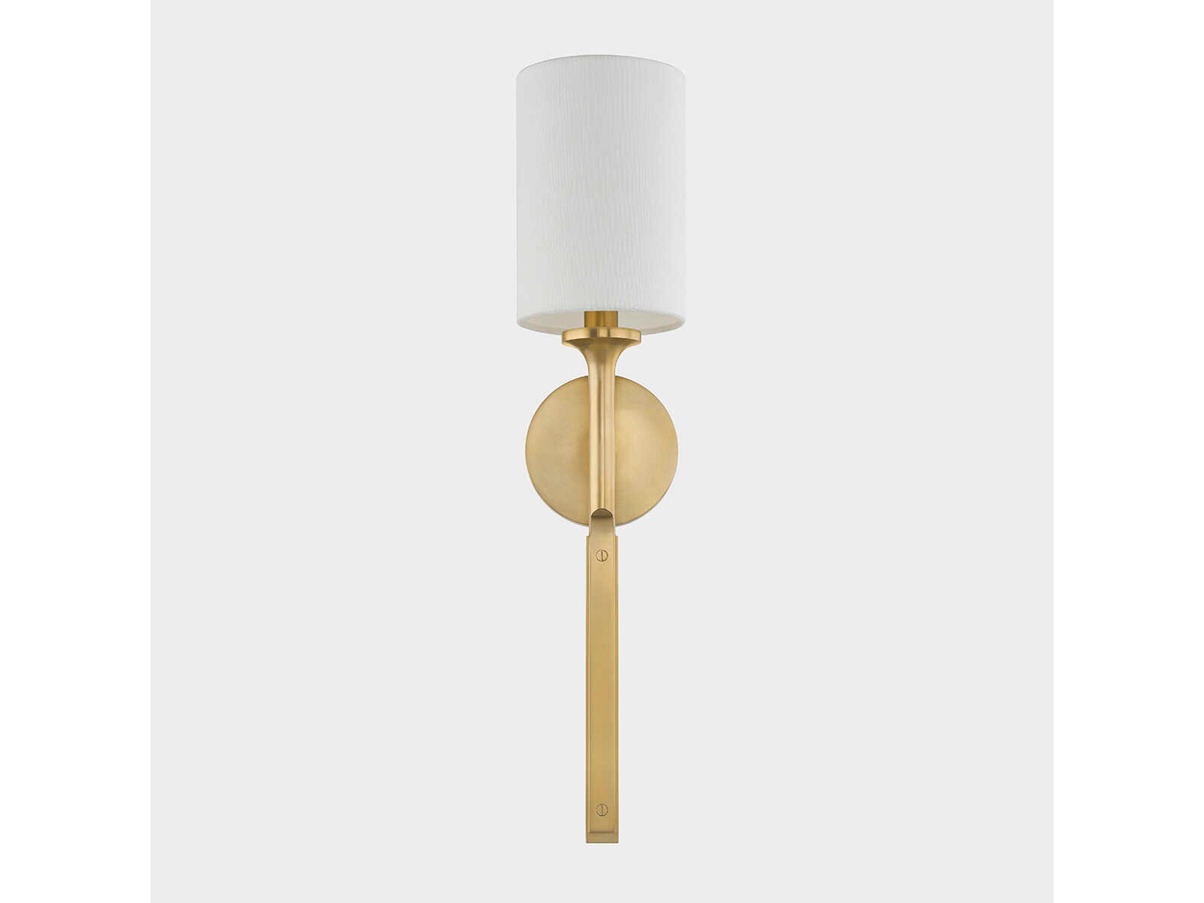 Hudson Valley Brewster 1-Light Aged Brass Wall Sconce