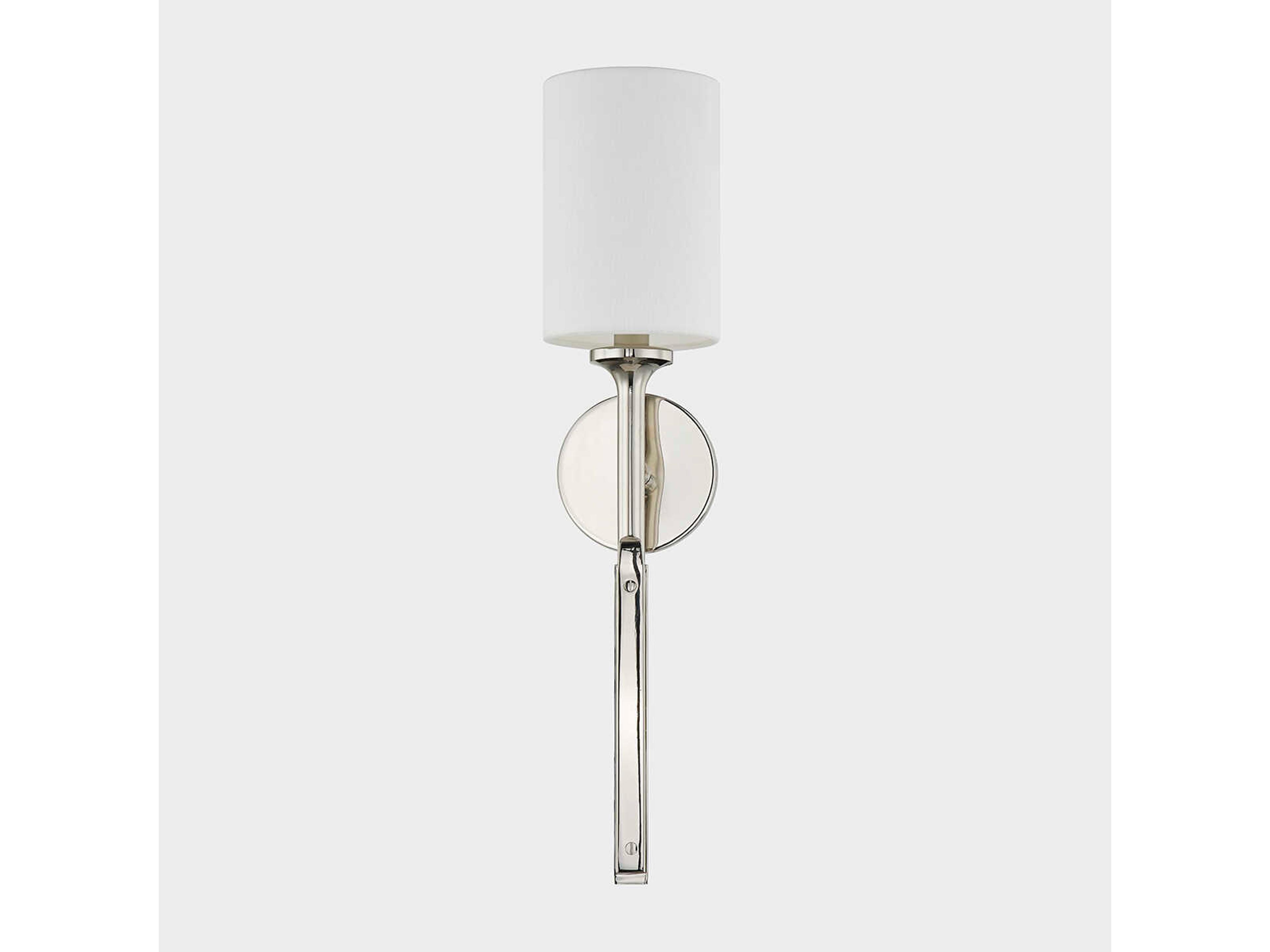 Hudson Valley Brewster 1-Light Polished Nickel Wall Sconce