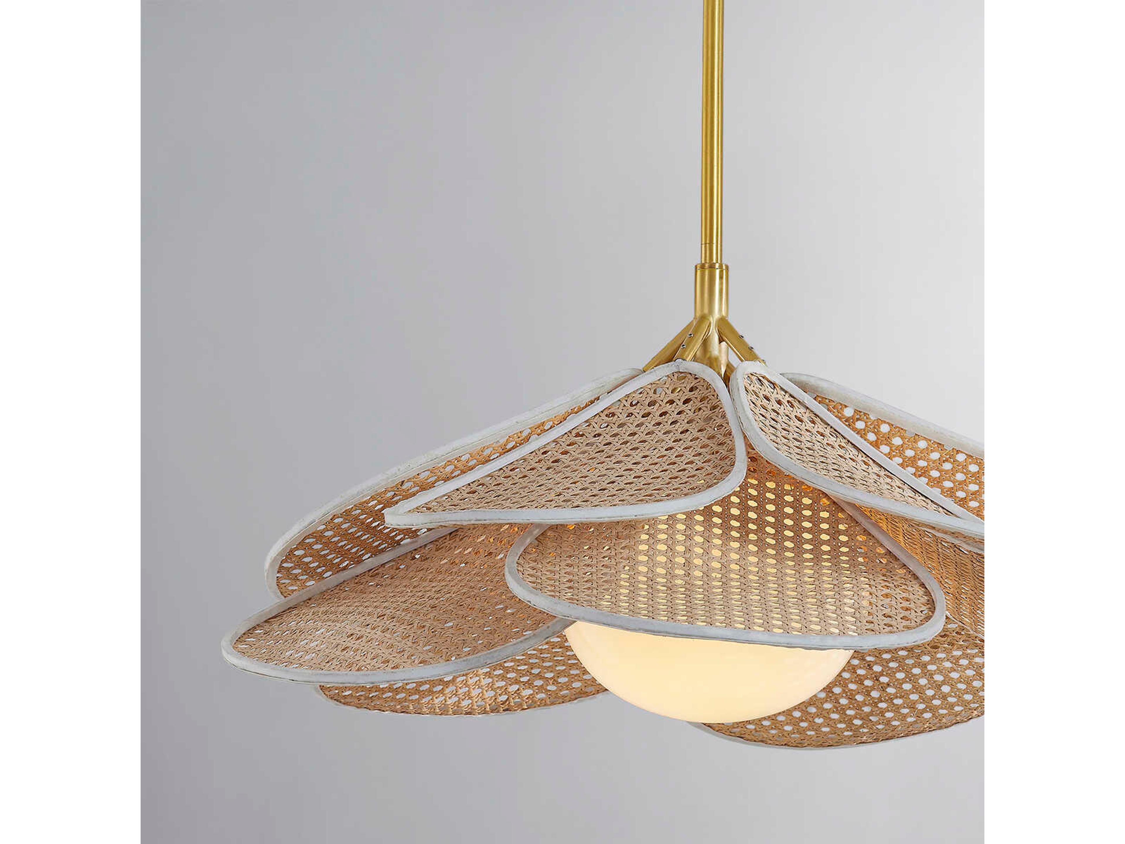 Hudson Valley Florina 1-Light Aged Brass Brown Pendant