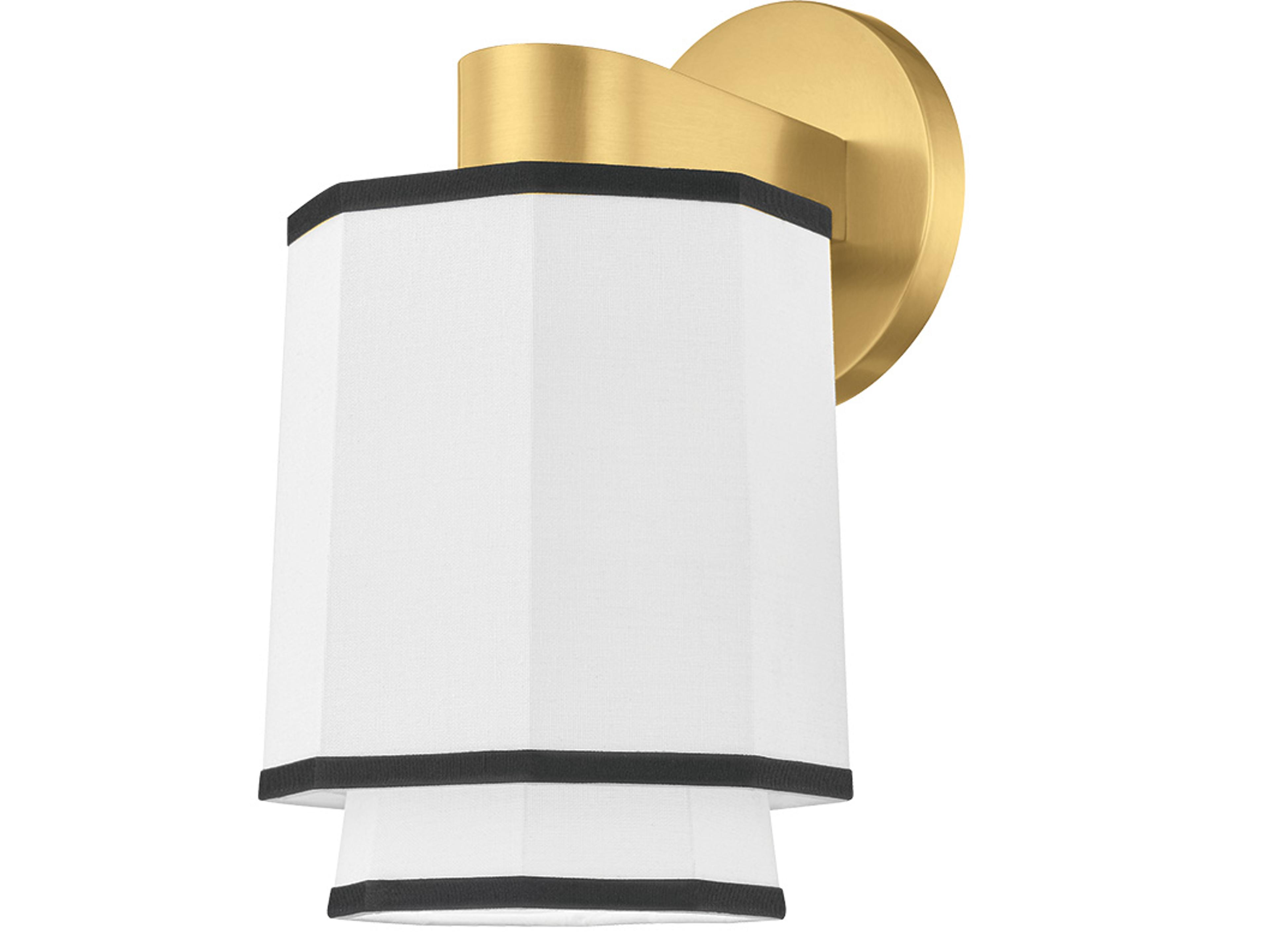 Riverdale 1-Light Aged Brass Wall Sconce