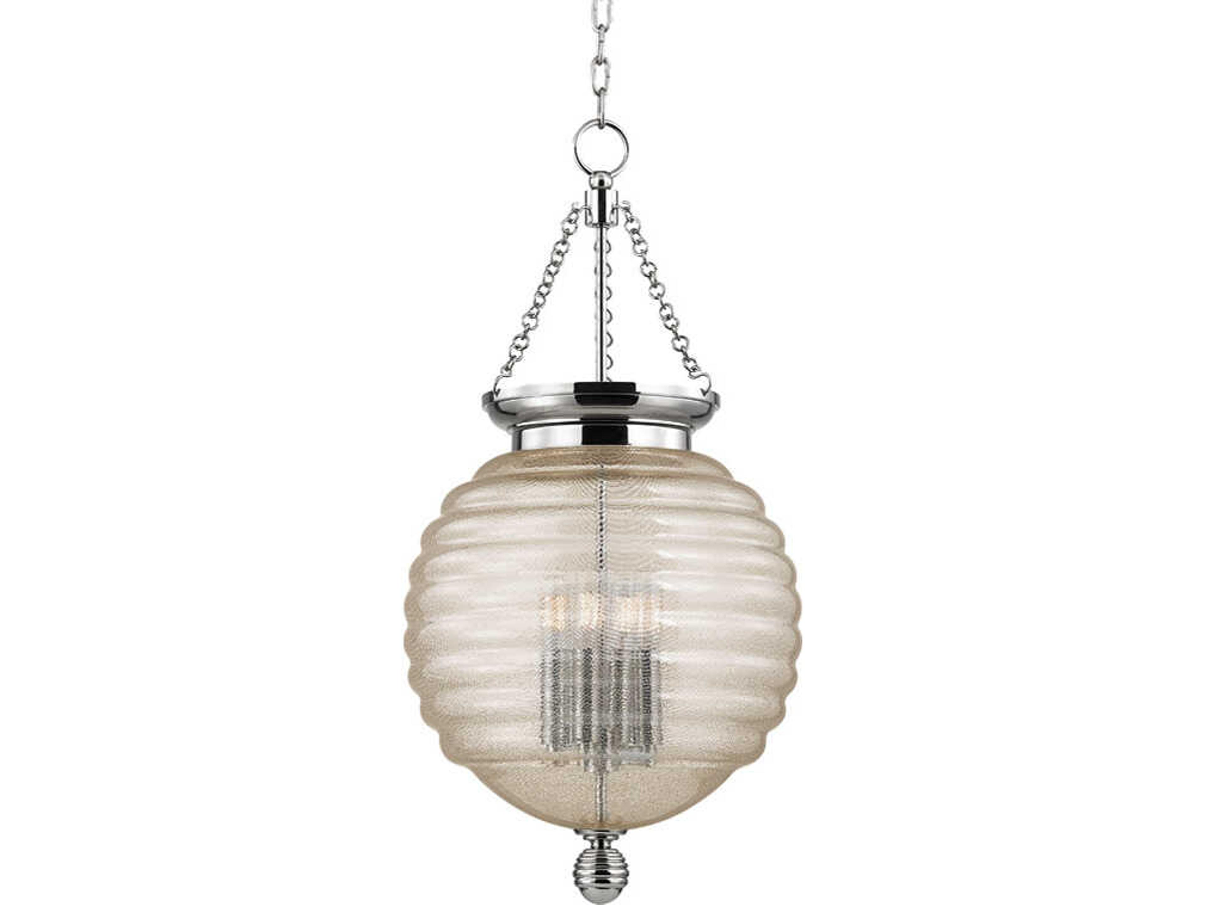 Coolidge 4-Light Polished Nickel Glass Globe Pendant
