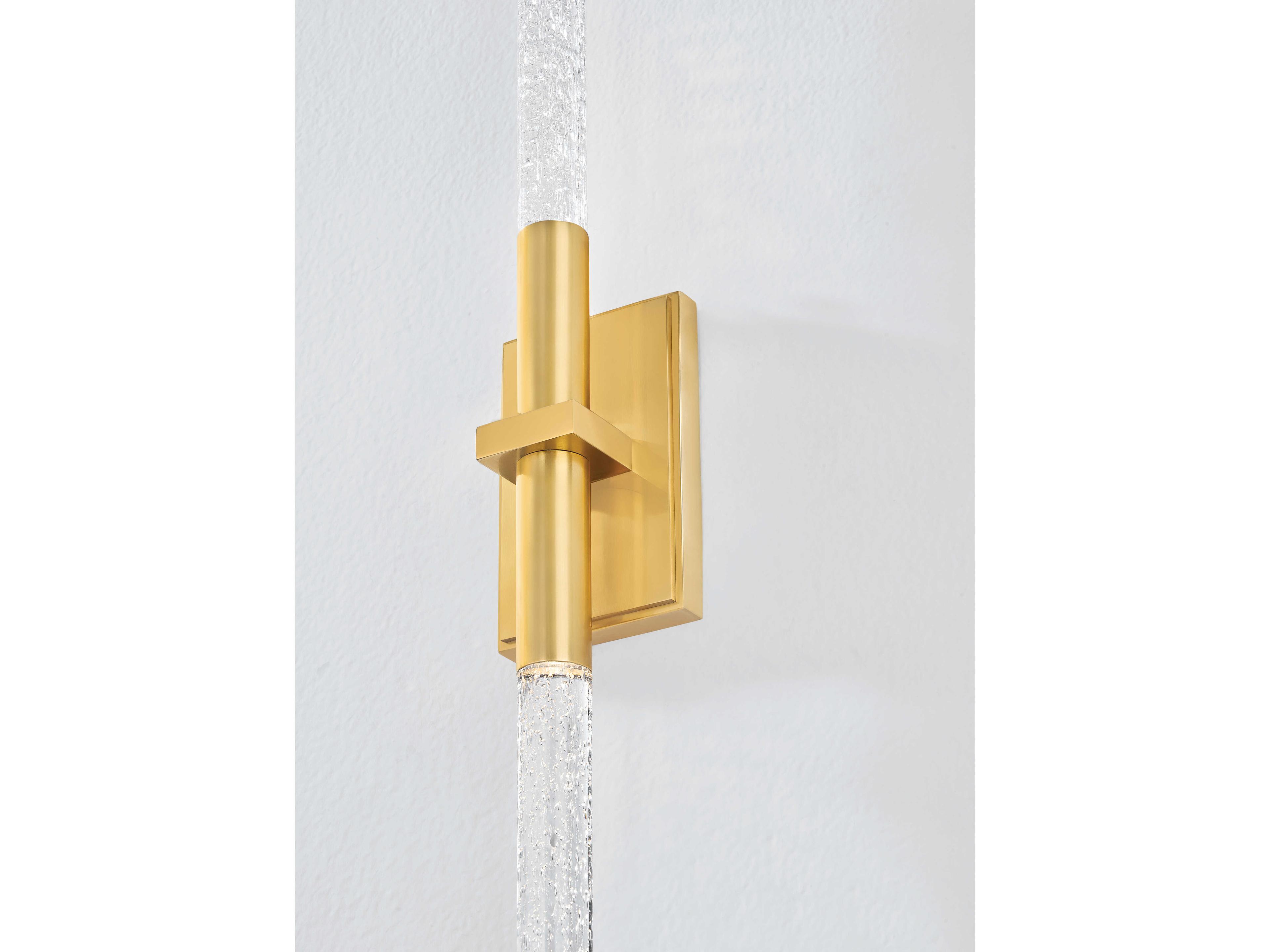 Hudson Valley Millerton 2-Light Aged Brass Wall Sconce