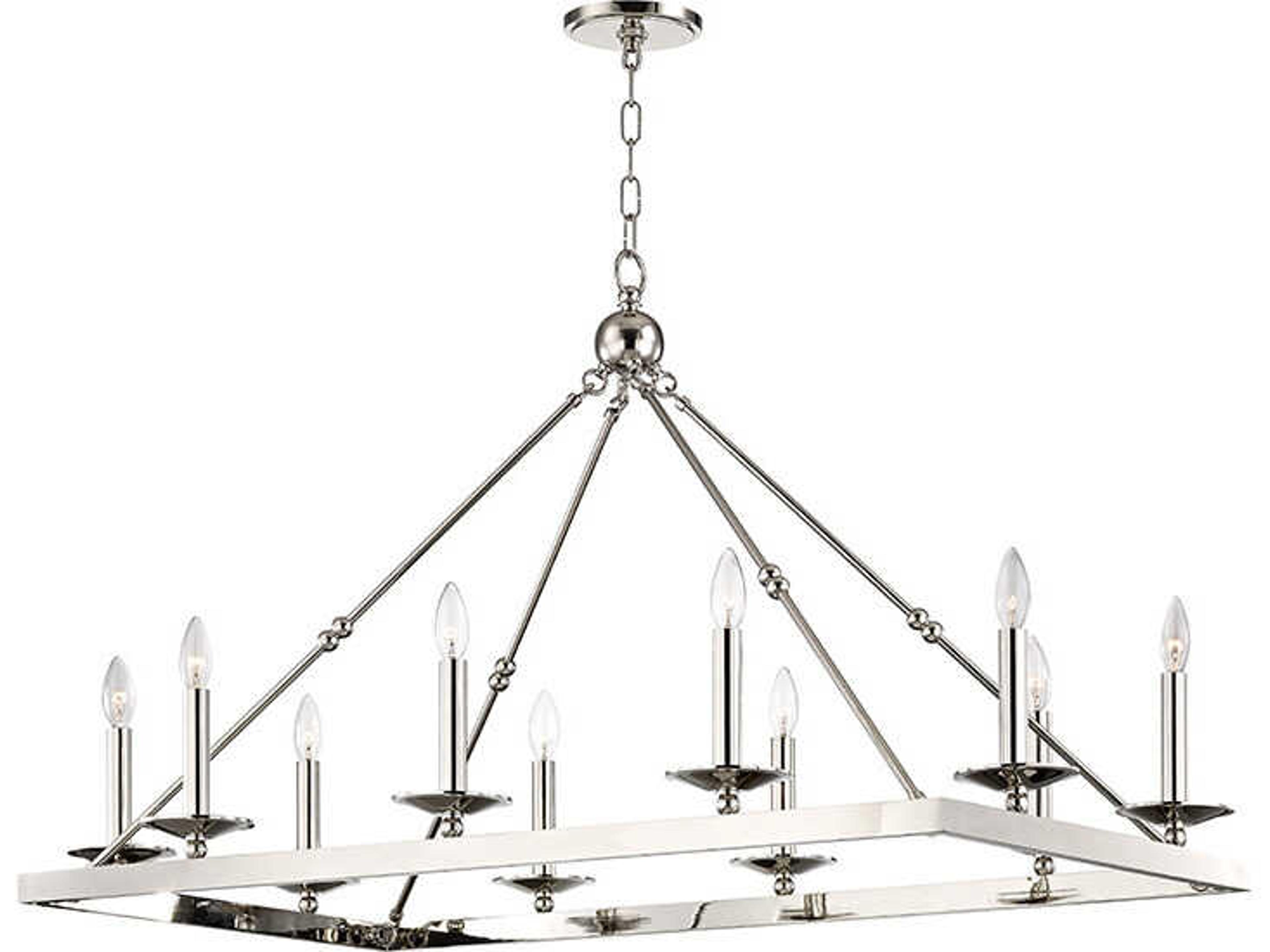 Allendale 10-Light Polished Nickel Island Pendant