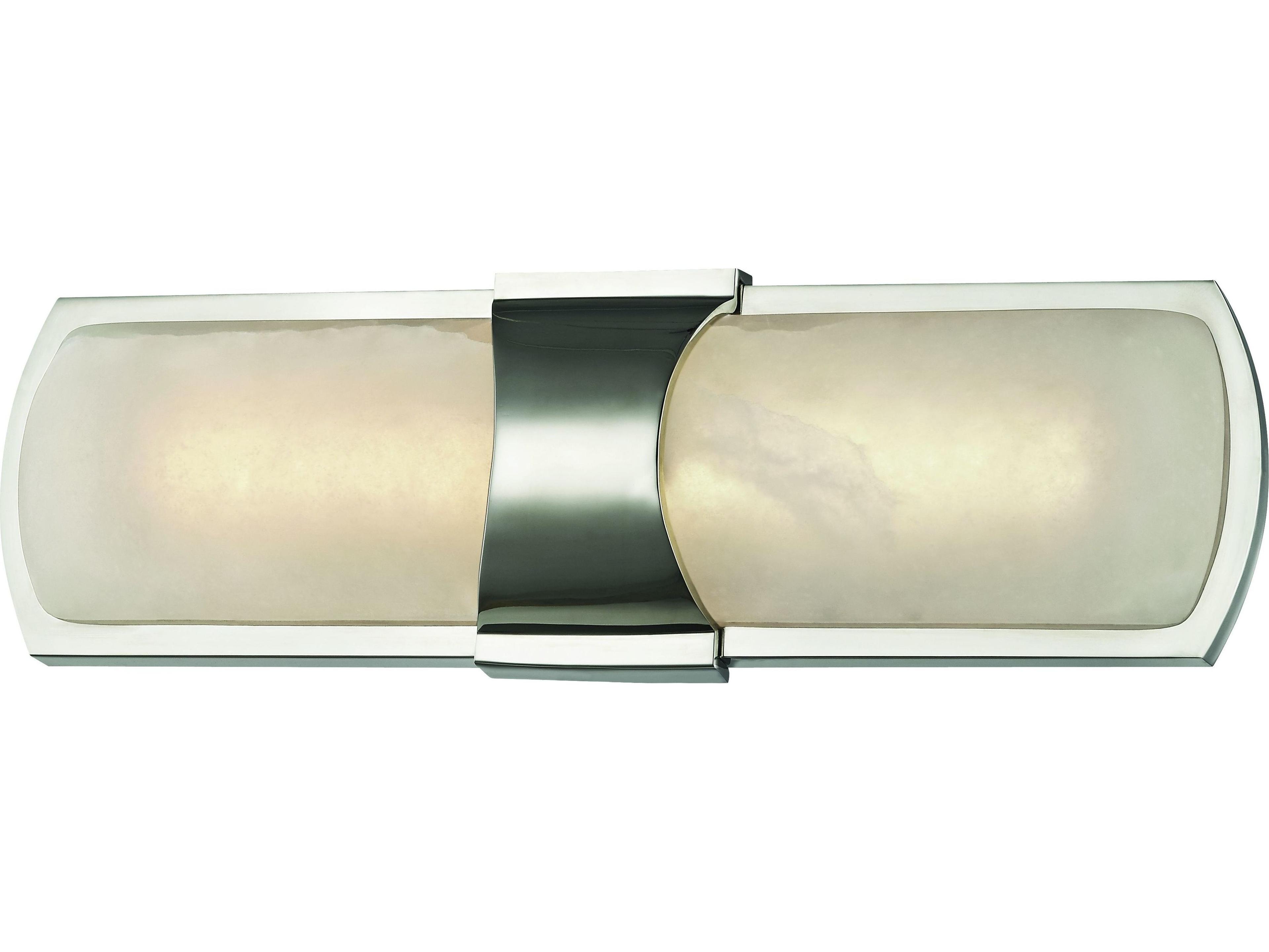 Hudson Valley Valencia 1-Light Polished Nickel White LED Wall Sconce