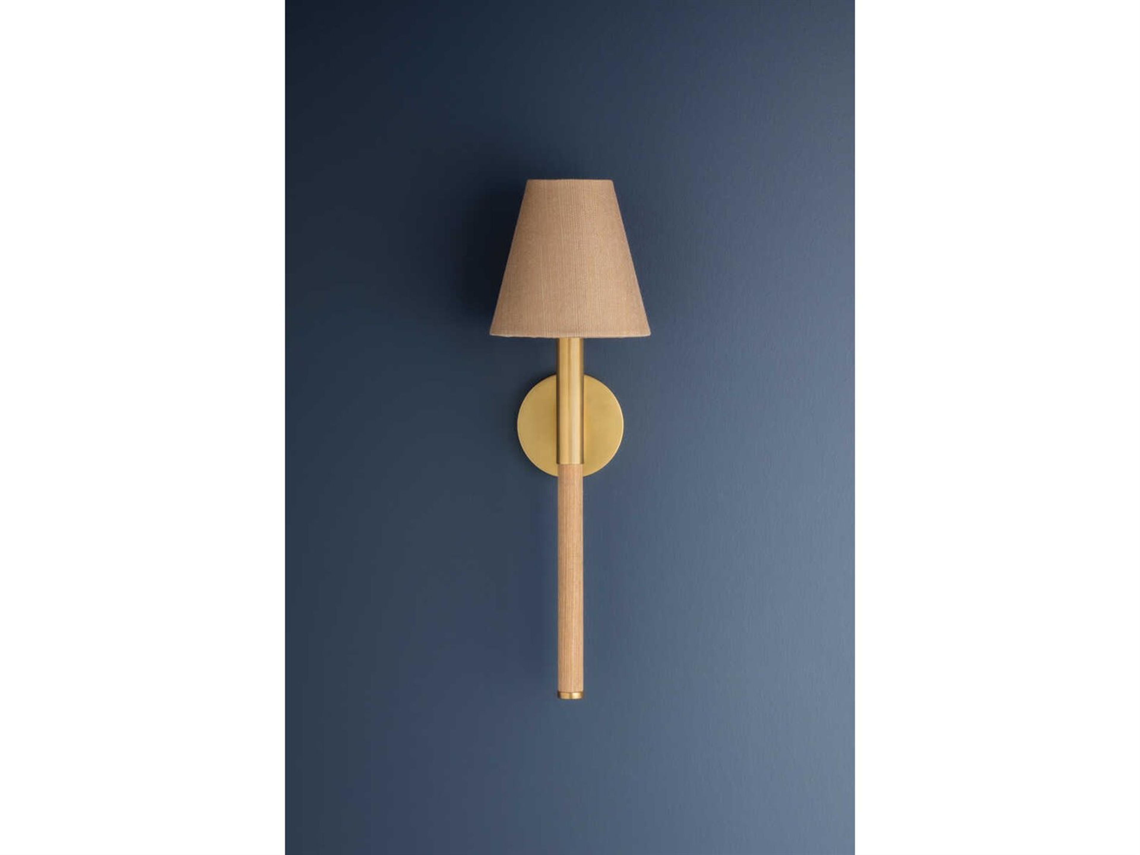 Hudson Valley Lindenwood 1-Light Aged Brass Wall Sconce