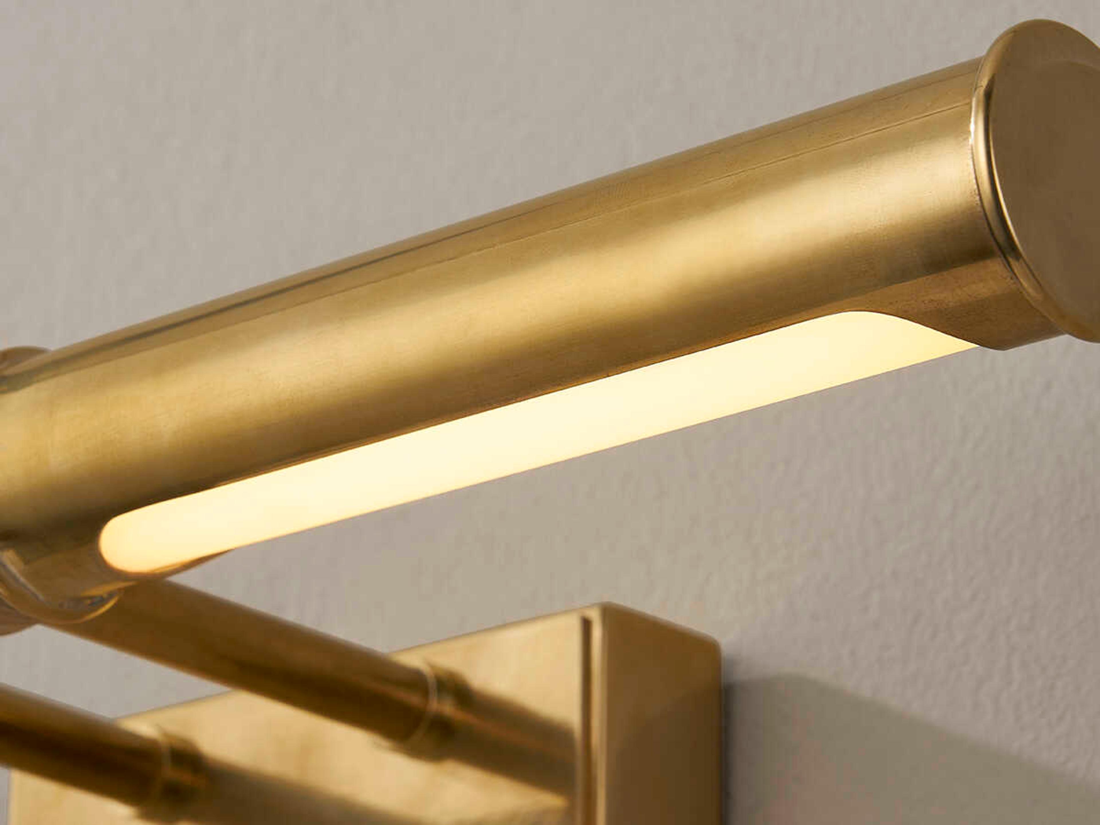 Hudson Valley Halstead 1-Light Aged Brass LED Picture Light