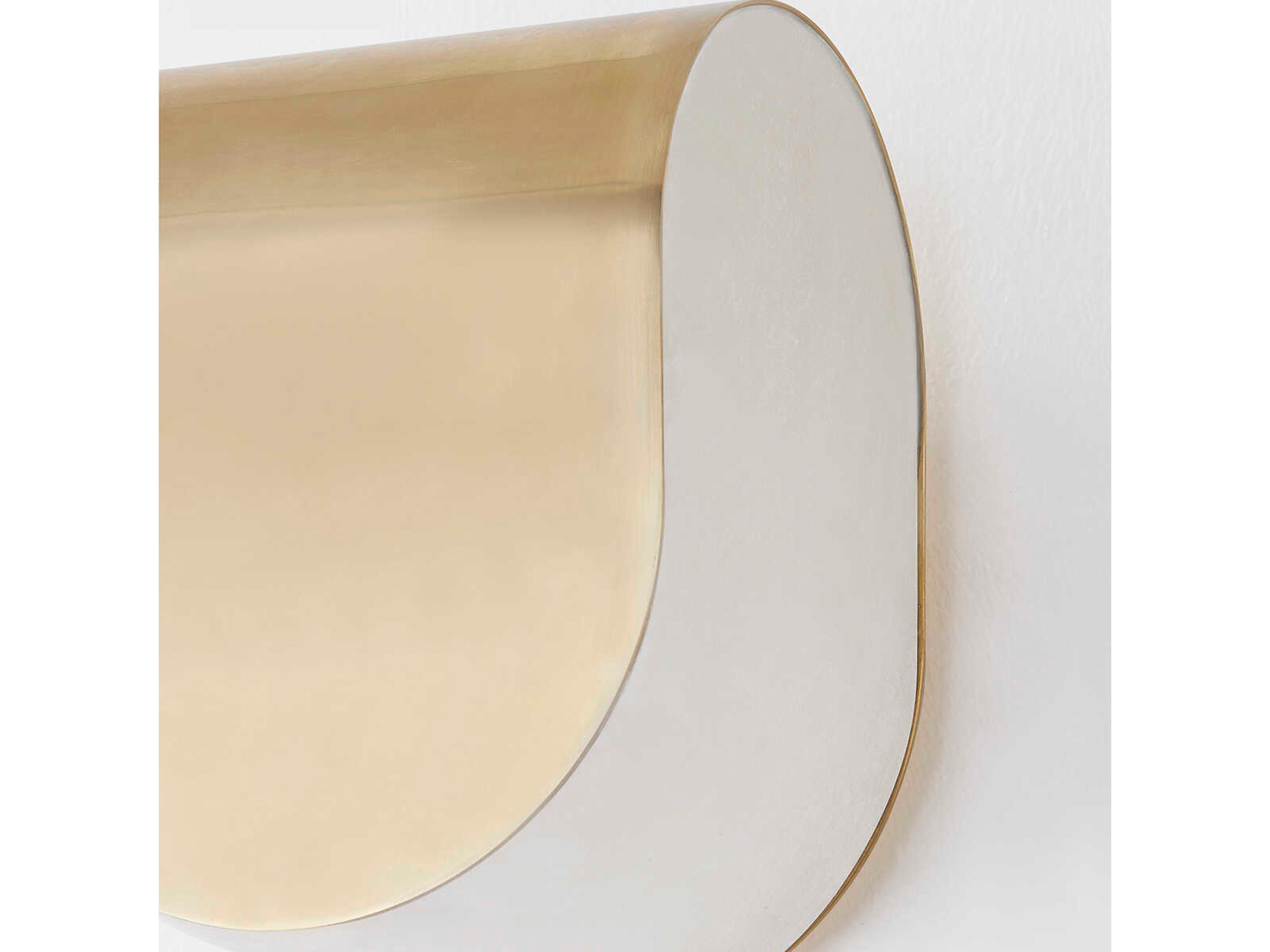 Hudson Valley Briarwood 1-Light Aged Brass Glass LED Wall Sconce