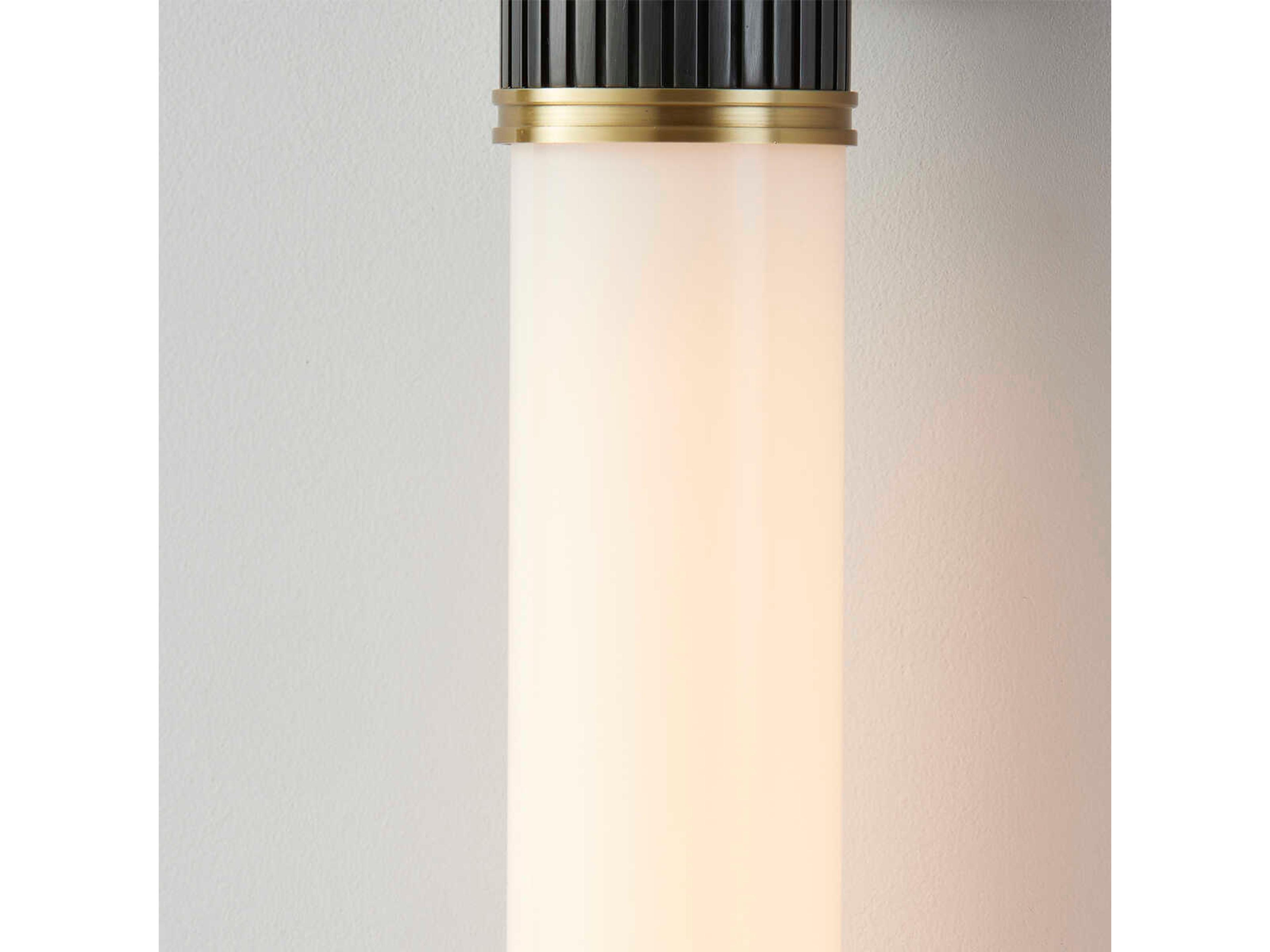 Hudson Valley Crewe 2-Light Aged Antique Distressed Bronze Black Glass Wall Sconce