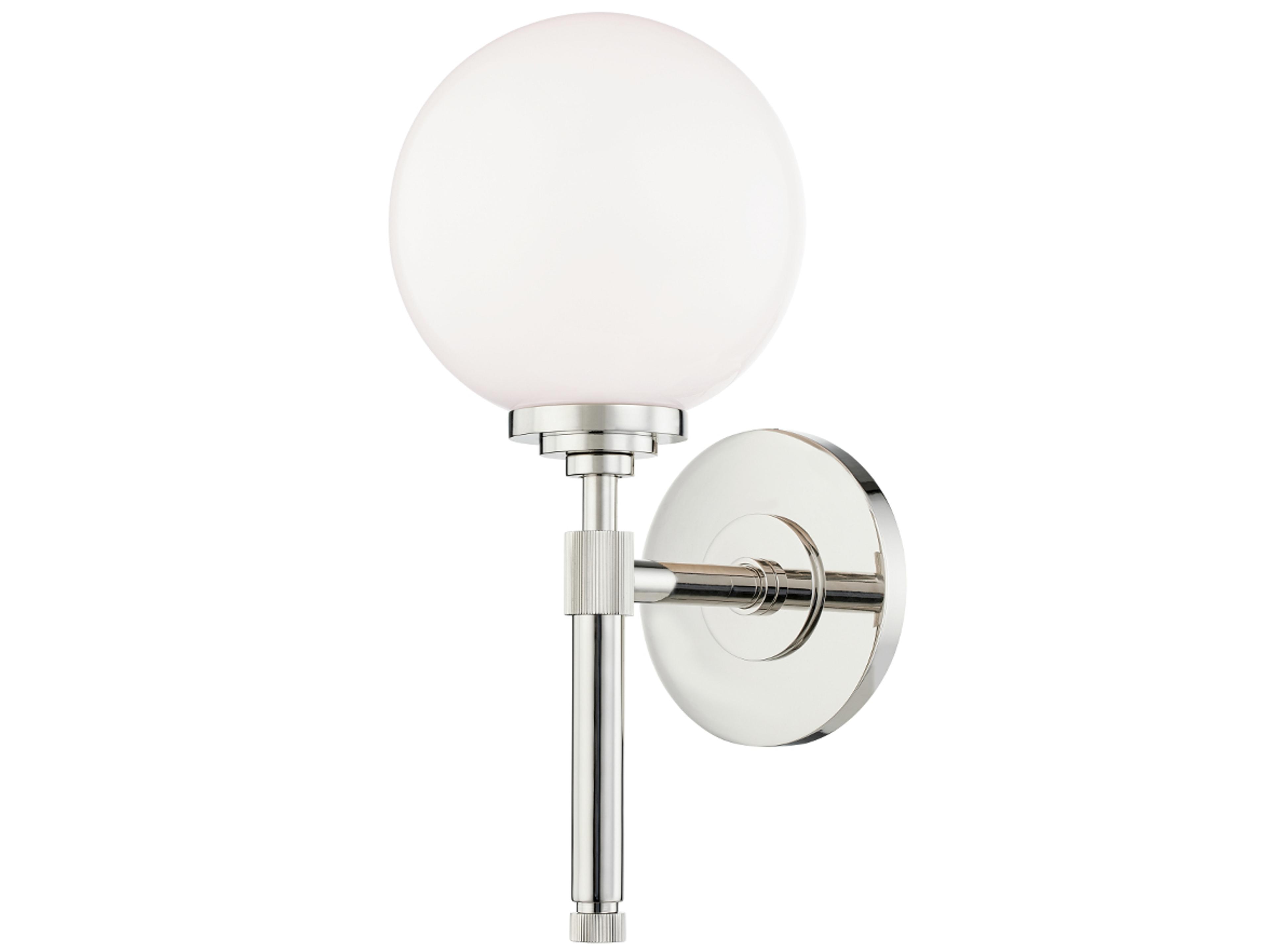 Bowery 1-Light Polished Nickel Wall Sconce