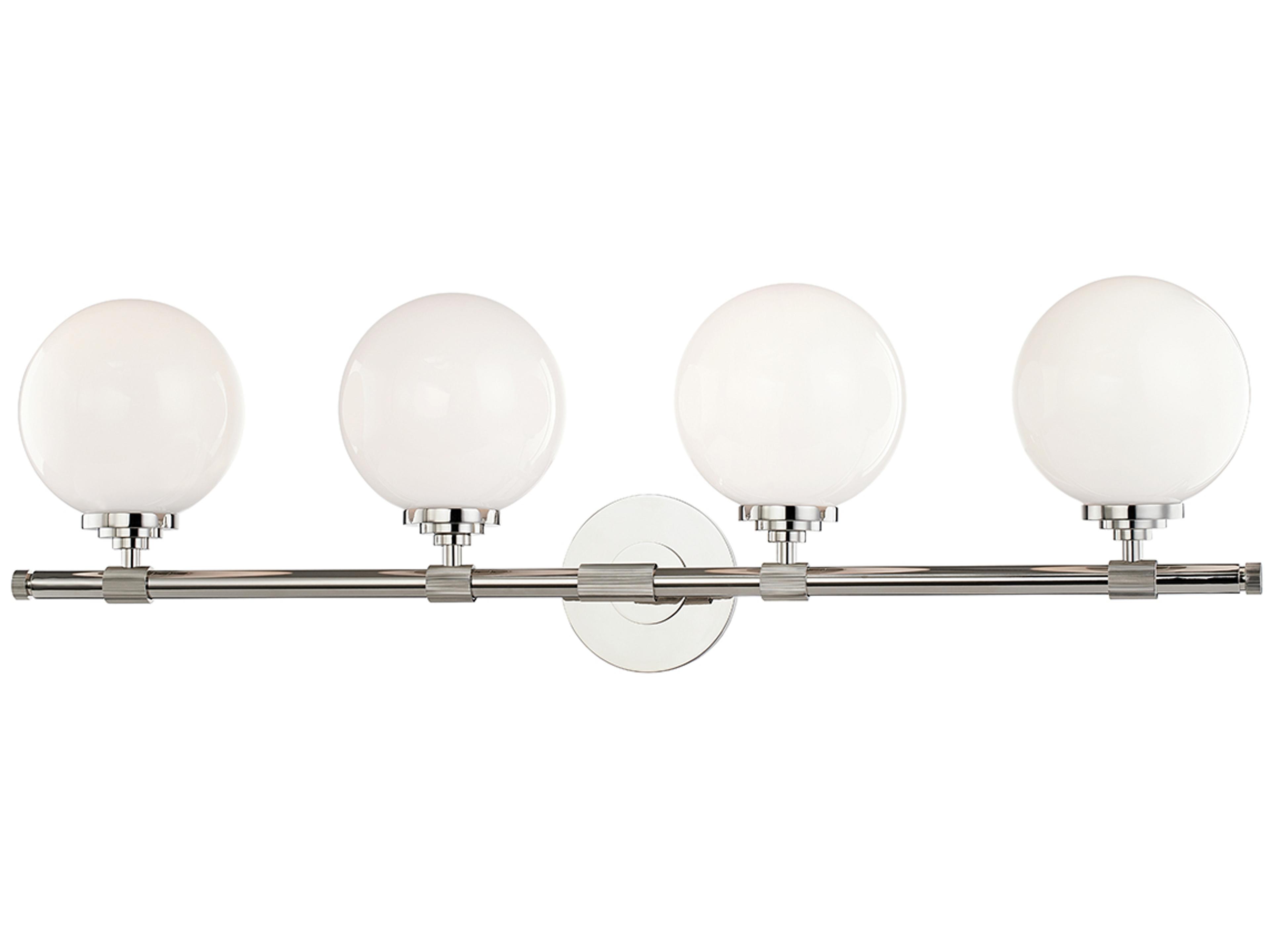 Bowery 4-Light Polished Nickel Vanity Light