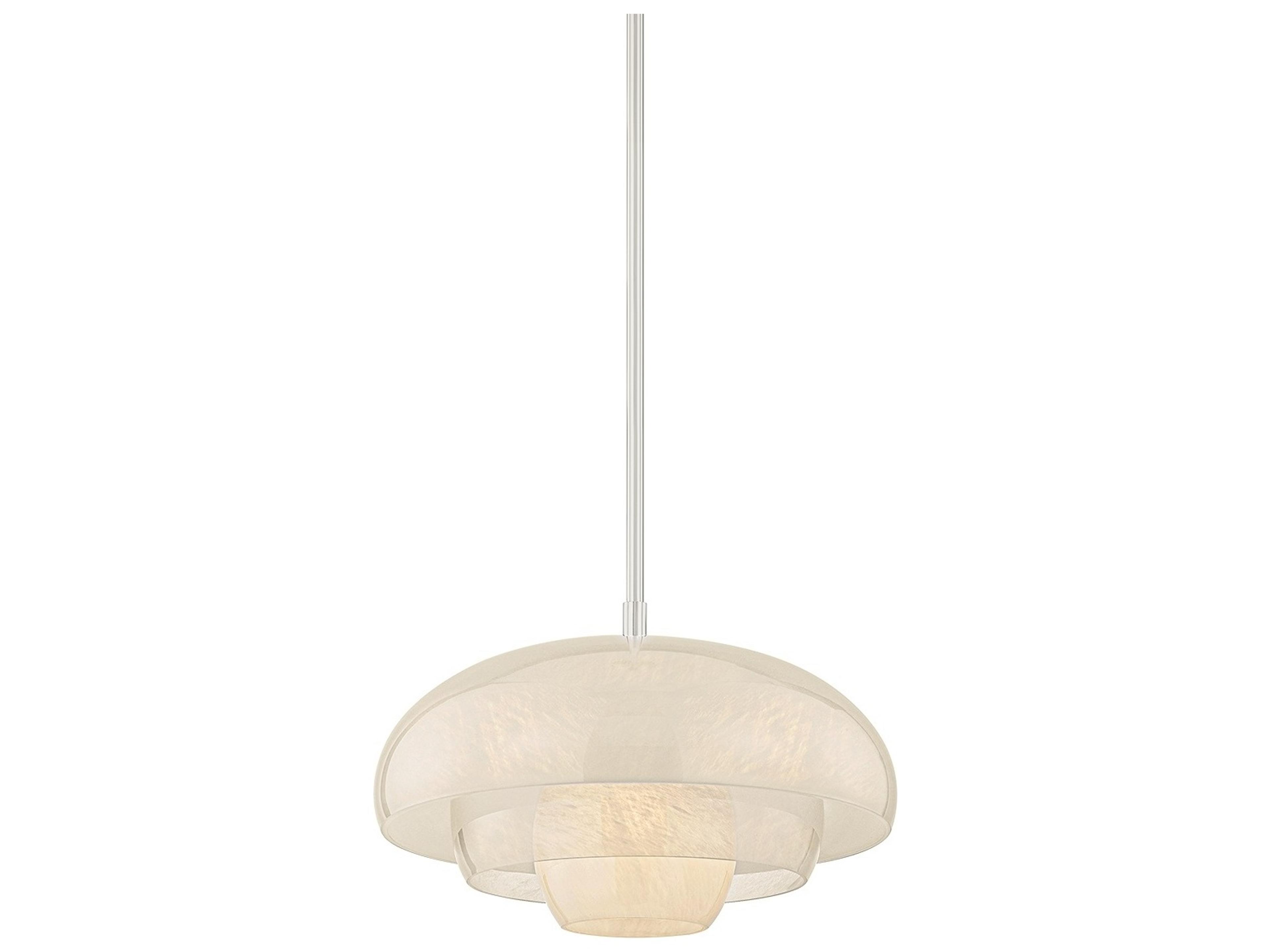 Auburndale 1-Light Polished Nickel Tiered Pendant