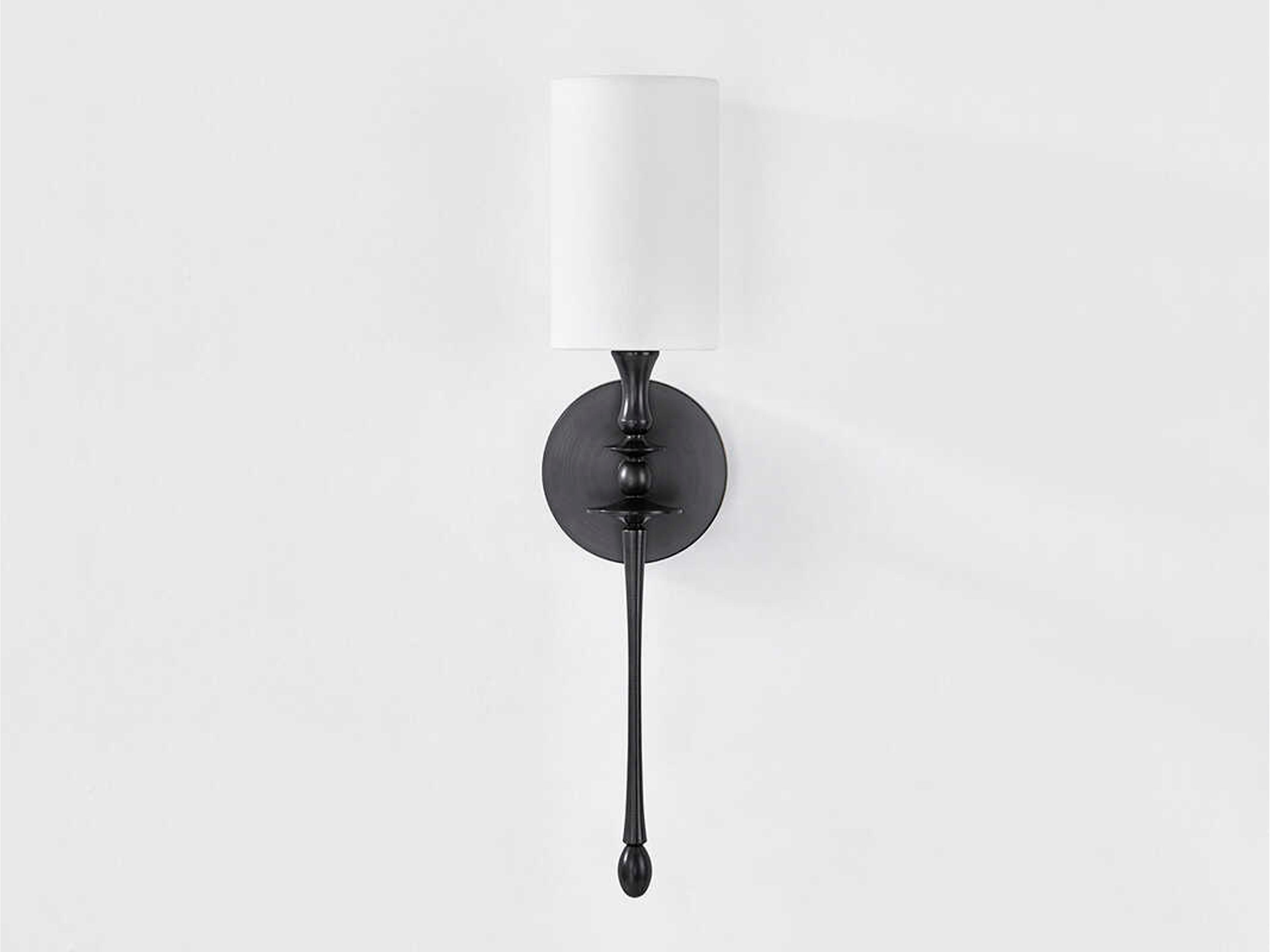 Hudson Valley Guilford 1-Light Distressed Bronze Black Wall Sconce