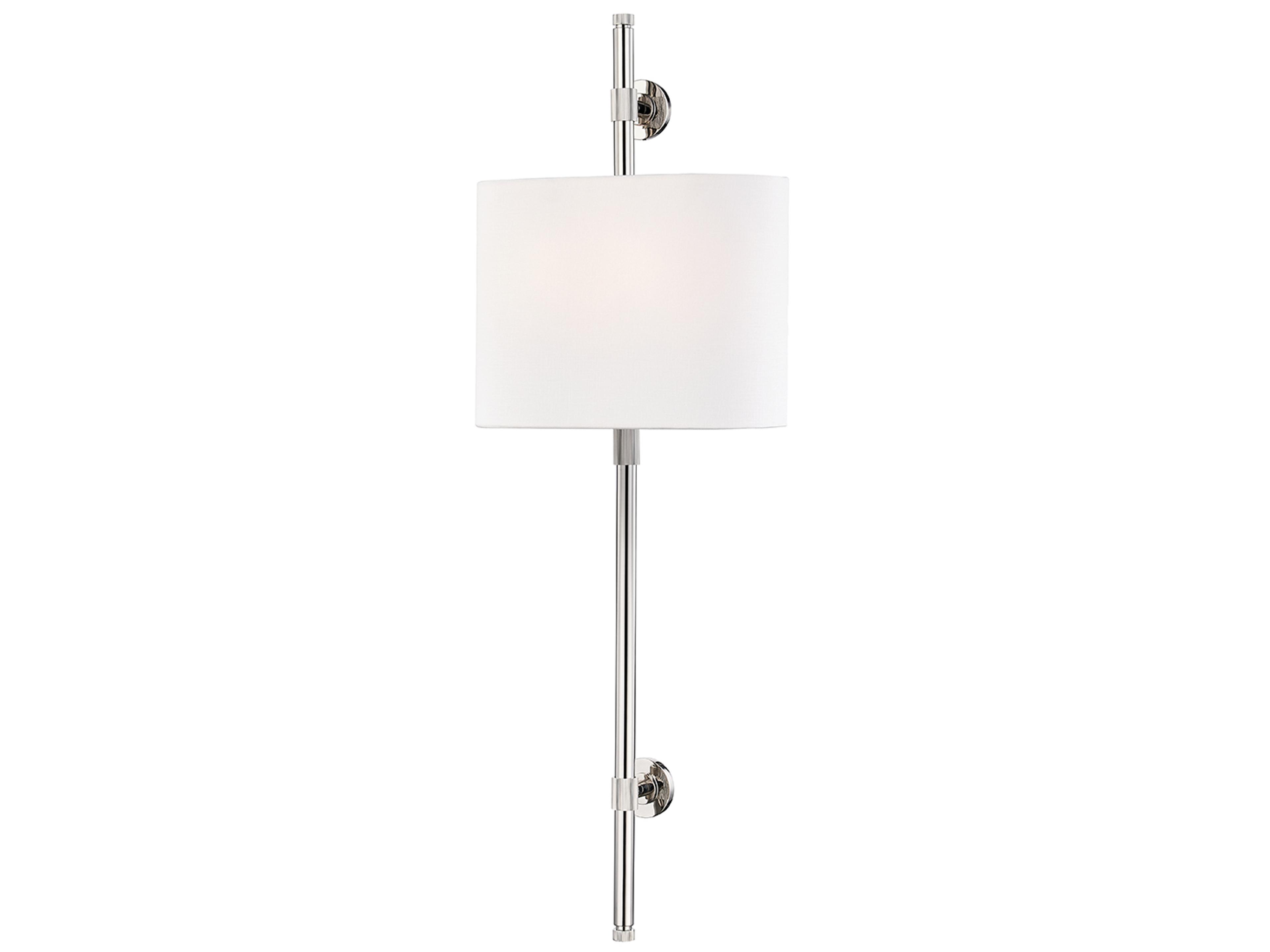 Bowery 2-Light Polished Nickel Wall Sconce