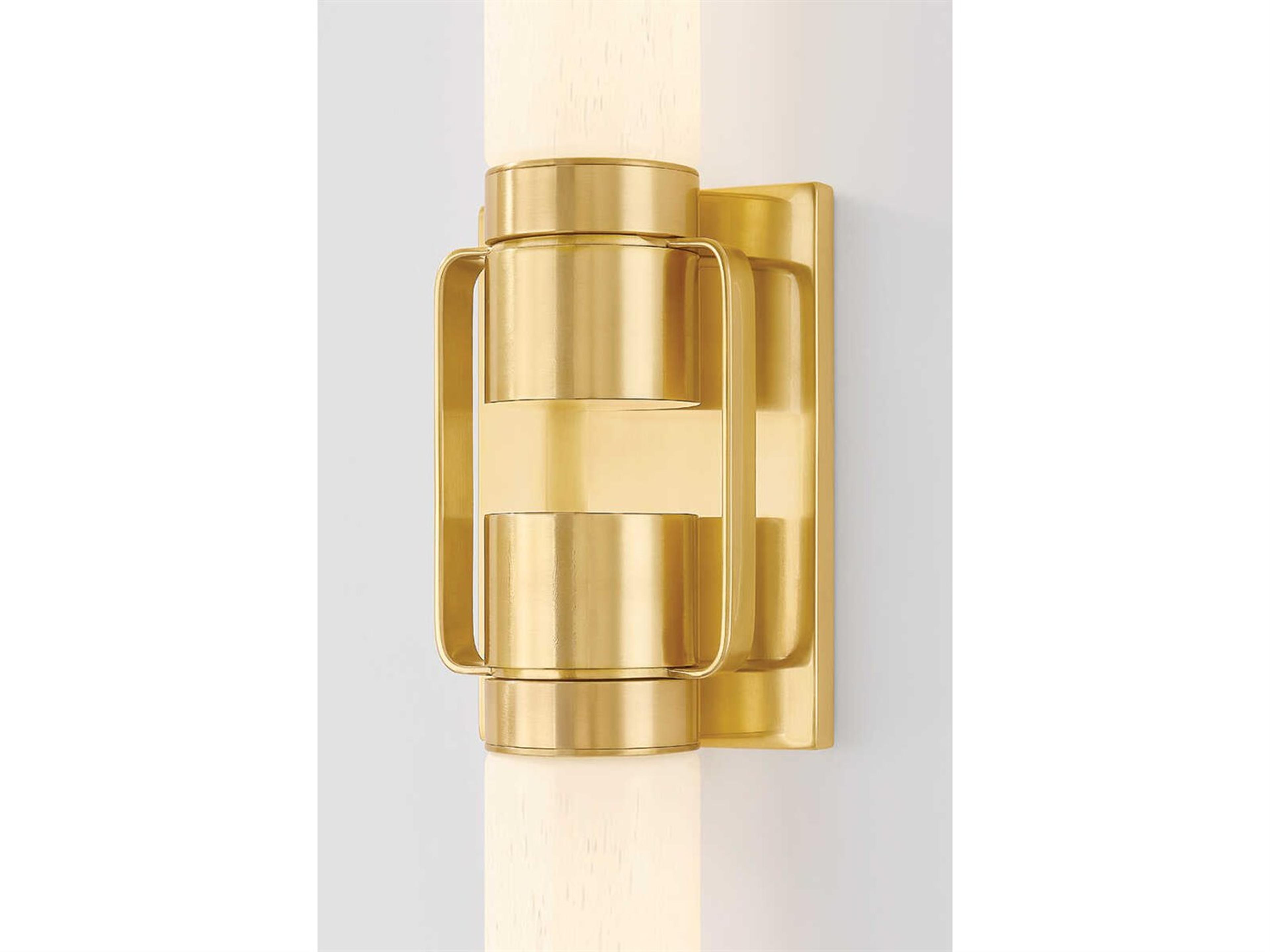 Hudson Valley Glen Oaks 2-Light Aged Brass Wall Sconce