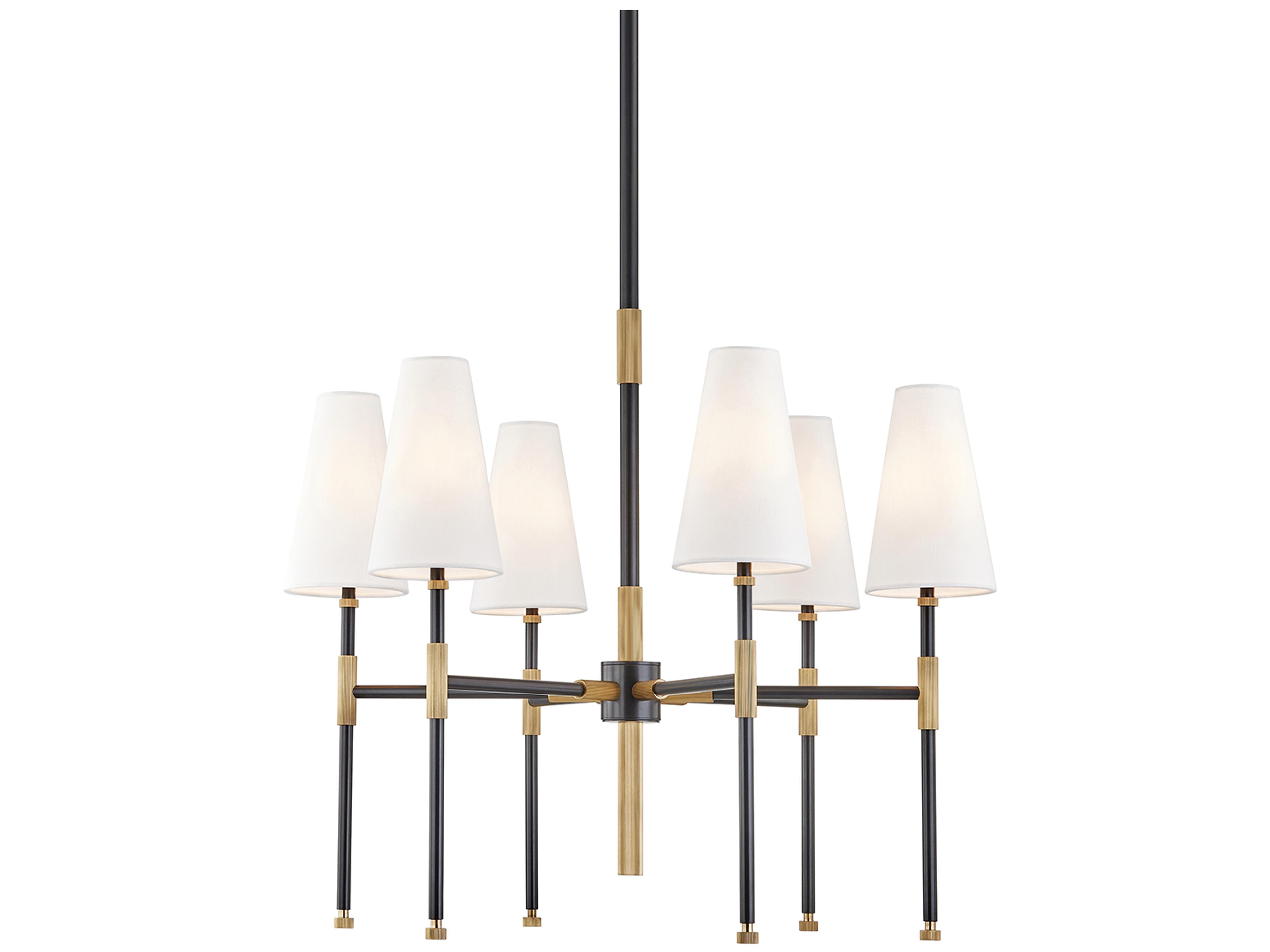 Bowery 6-Light Aged Old Bronze Chandelier
