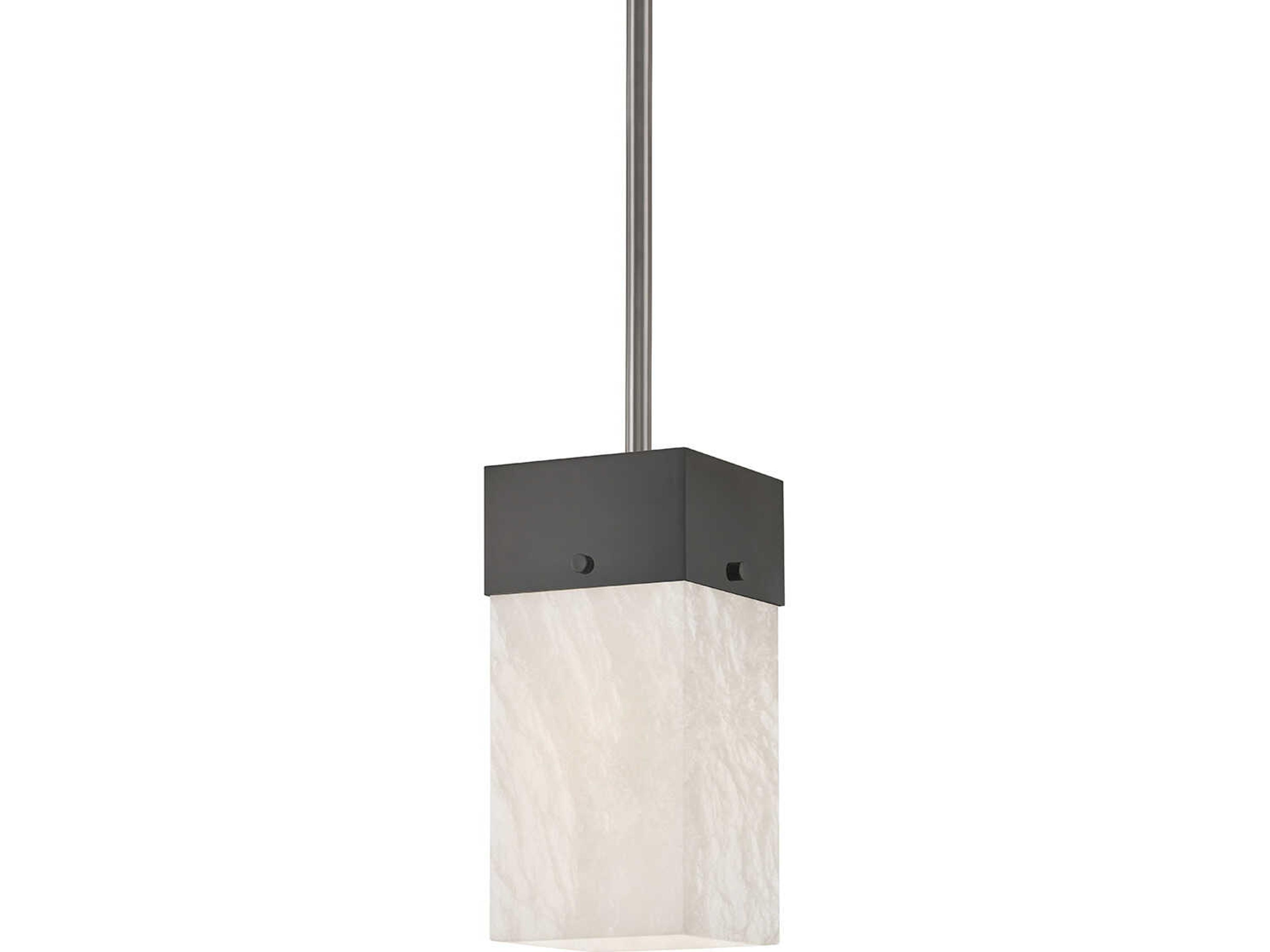 Times Square 1-Light Black Nickel Geometric Mini Pendant