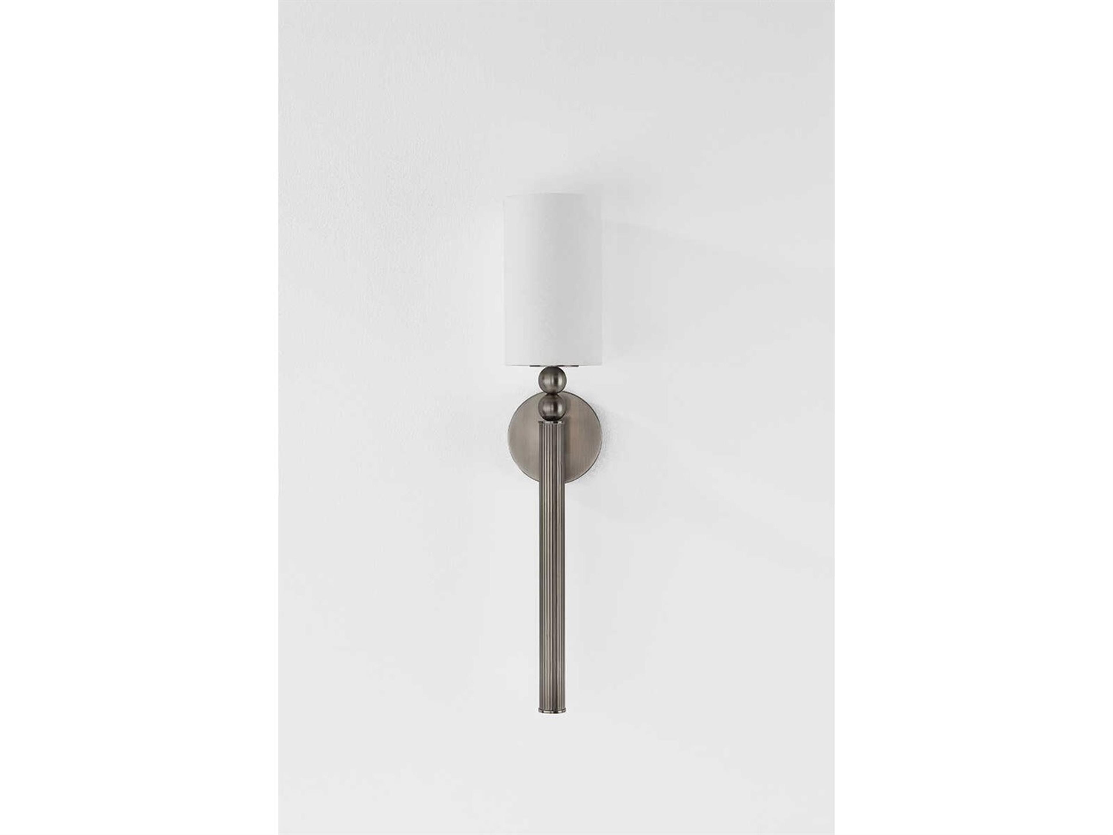 Hudson Valley Lakeport 1-Light Vintage Pewter Wall Sconce