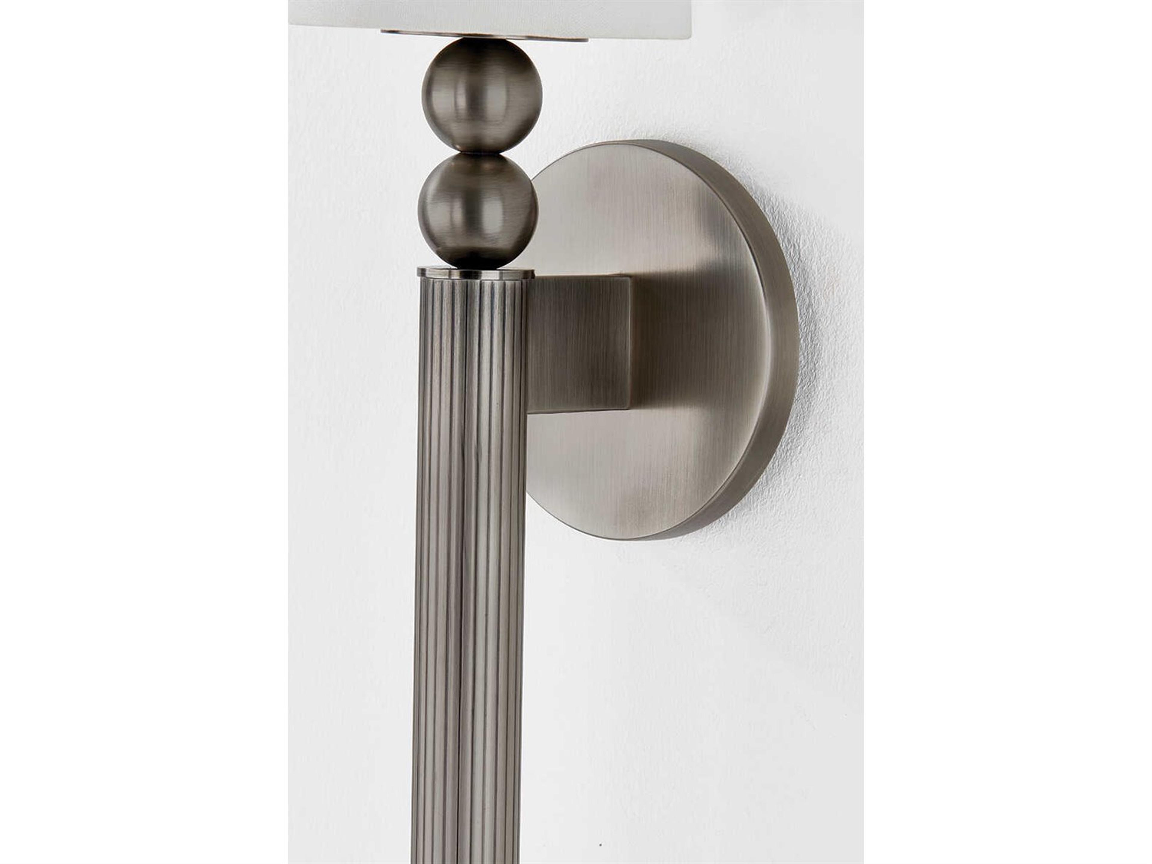 Hudson Valley Lakeport 1-Light Vintage Pewter Wall Sconce