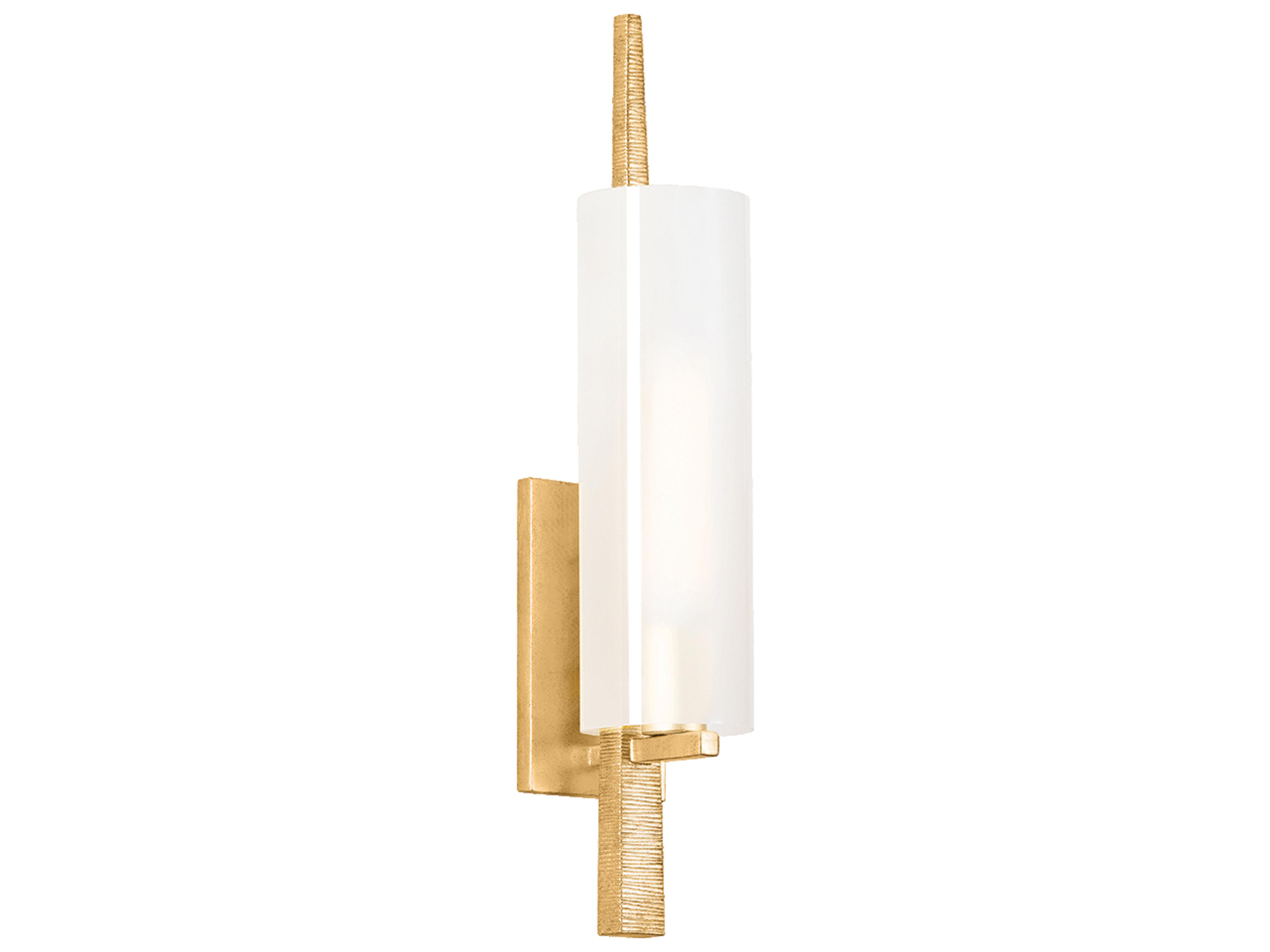 Vineland 1-Light Vintage Gold Leaf Wall Sconce