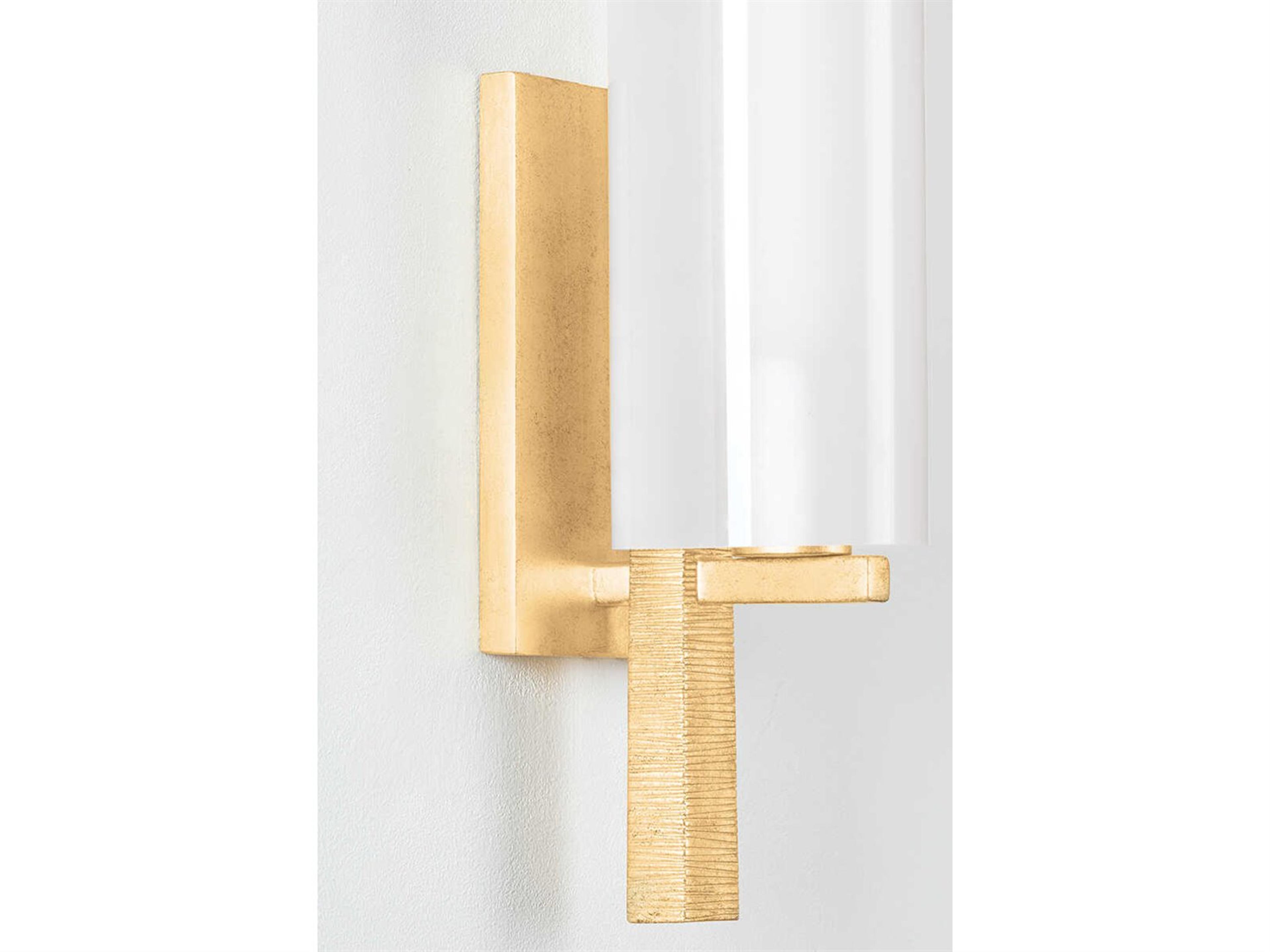 Hudson Valley Vineland 1-Light Vintage Gold Leaf Wall Sconce