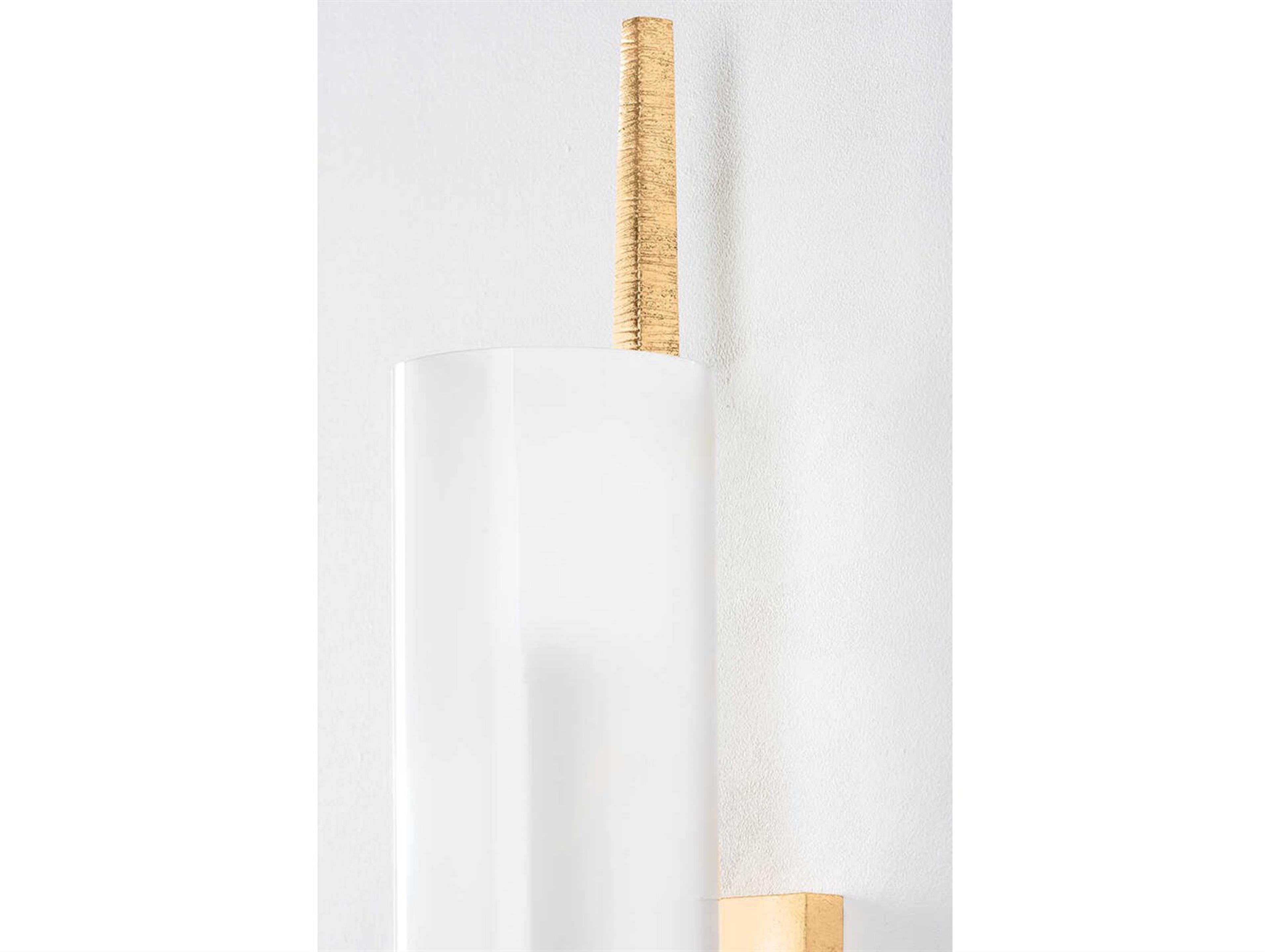 Hudson Valley Vineland 1-Light Vintage Gold Leaf Wall Sconce