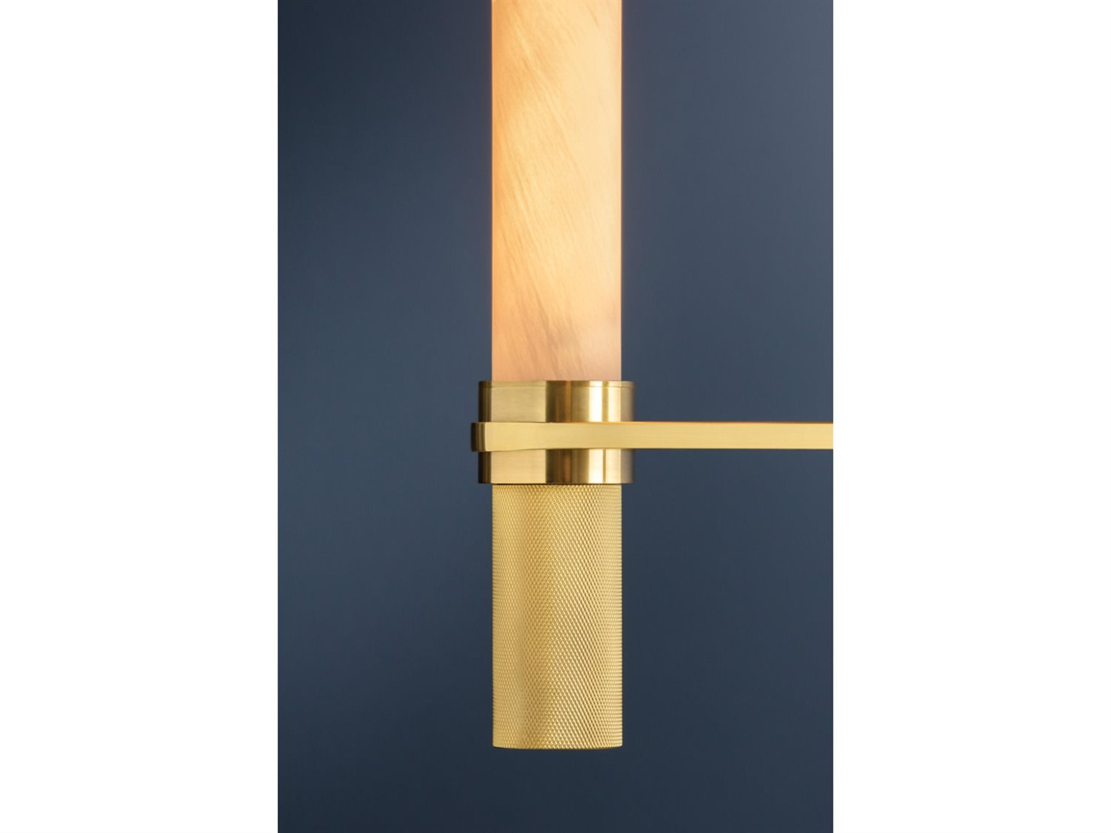 Hudson Valley Allentown 6-Light Aged Brass Candelabra Chandelier