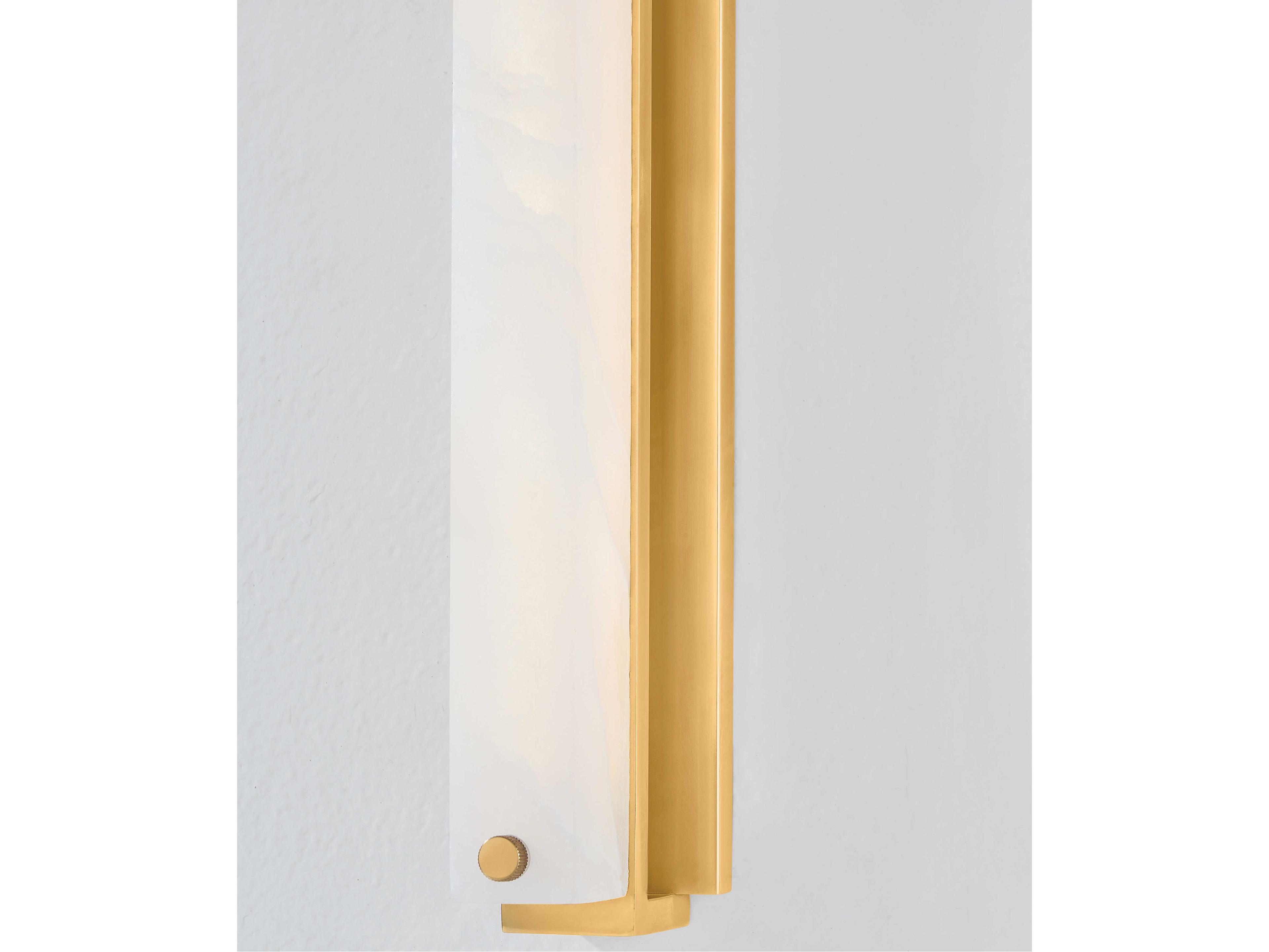 Hudson Valley Edgemere 1-Light Aged Brass Wall Sconce