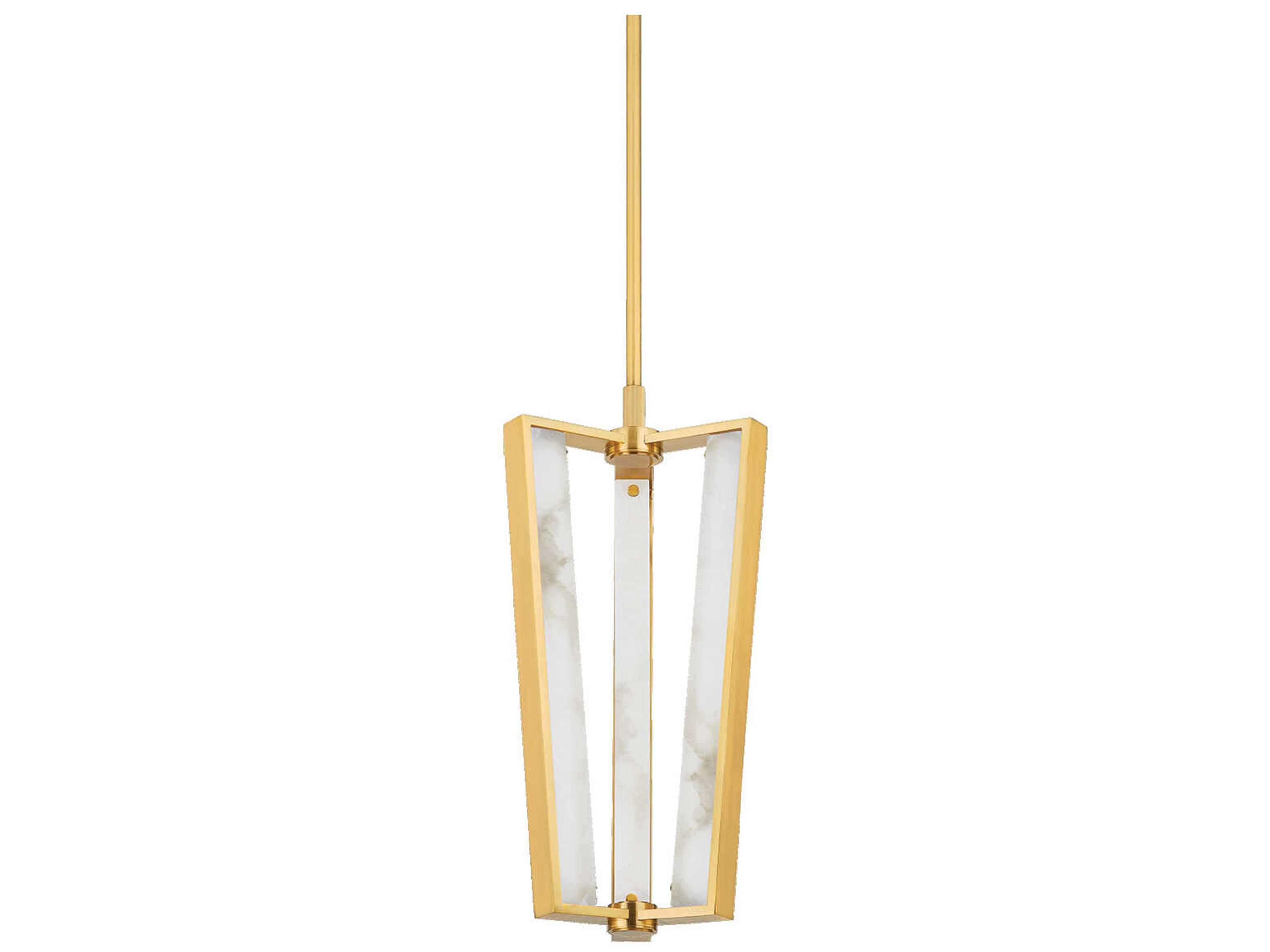 Edgemere 3-Light Aged Brass Geometric Mini Pendant