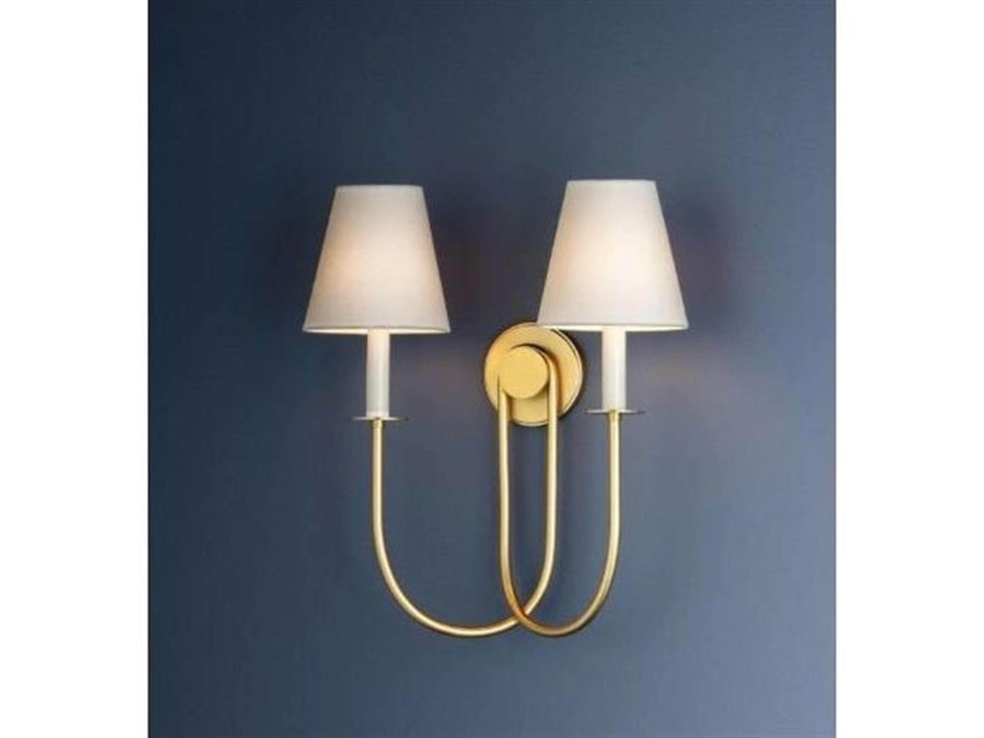 Hudson Valley Midtown 2-Light Aged Brass Wall Sconce