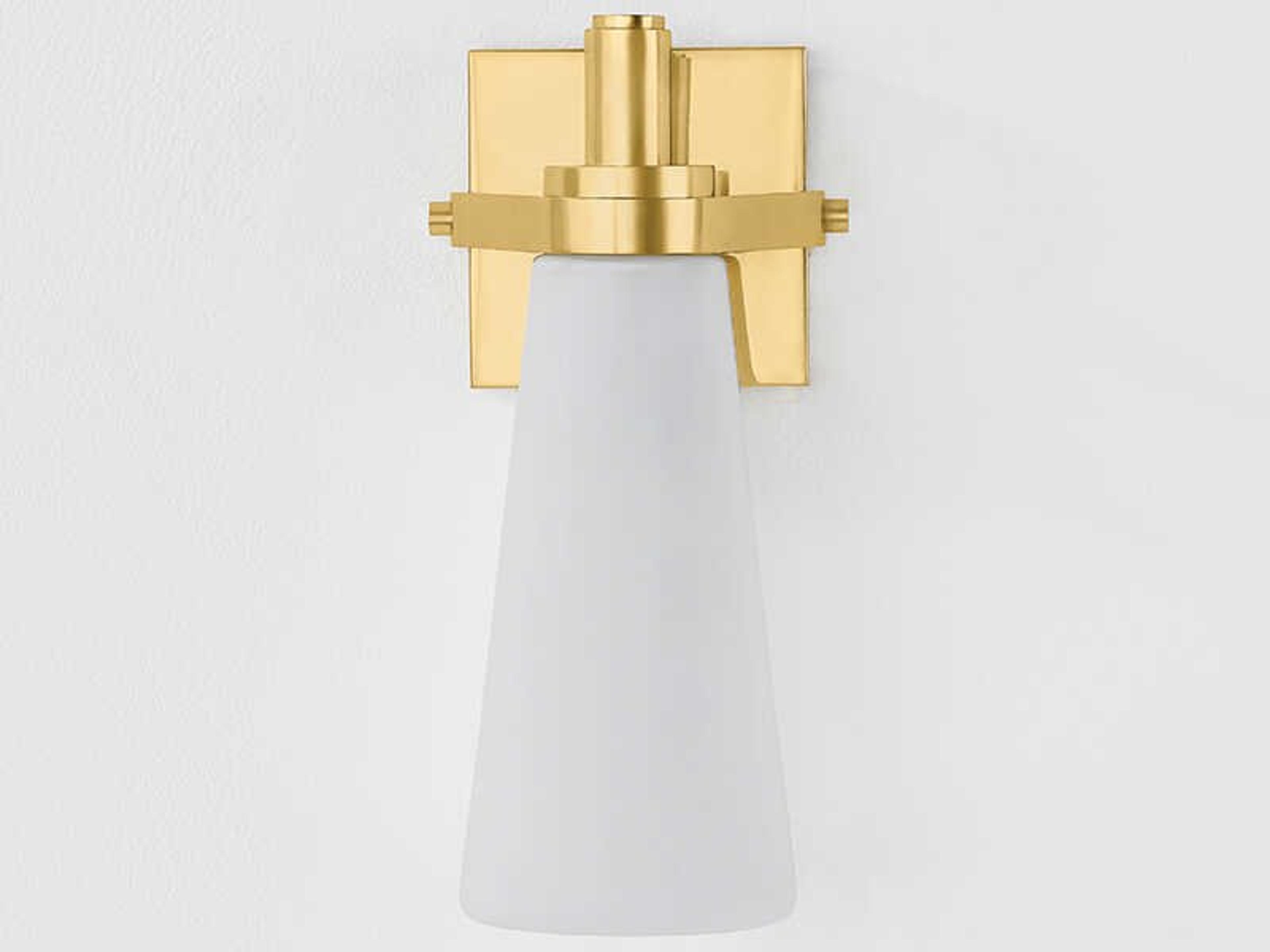 Hudson Valley Trude 1-Light Aged Brass Wall Sconce